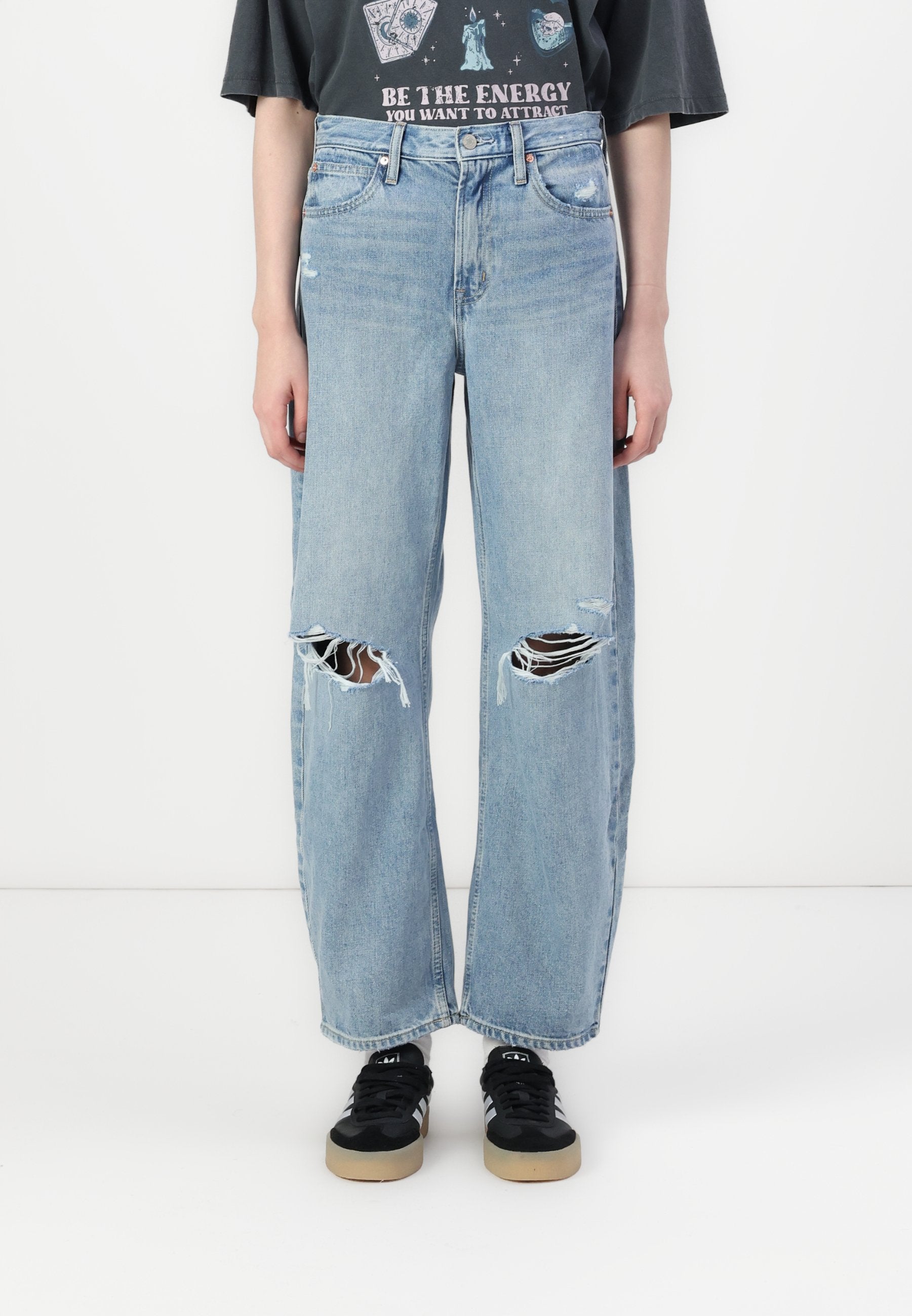 GIBSON - Relaxed fit jeans - light indigo