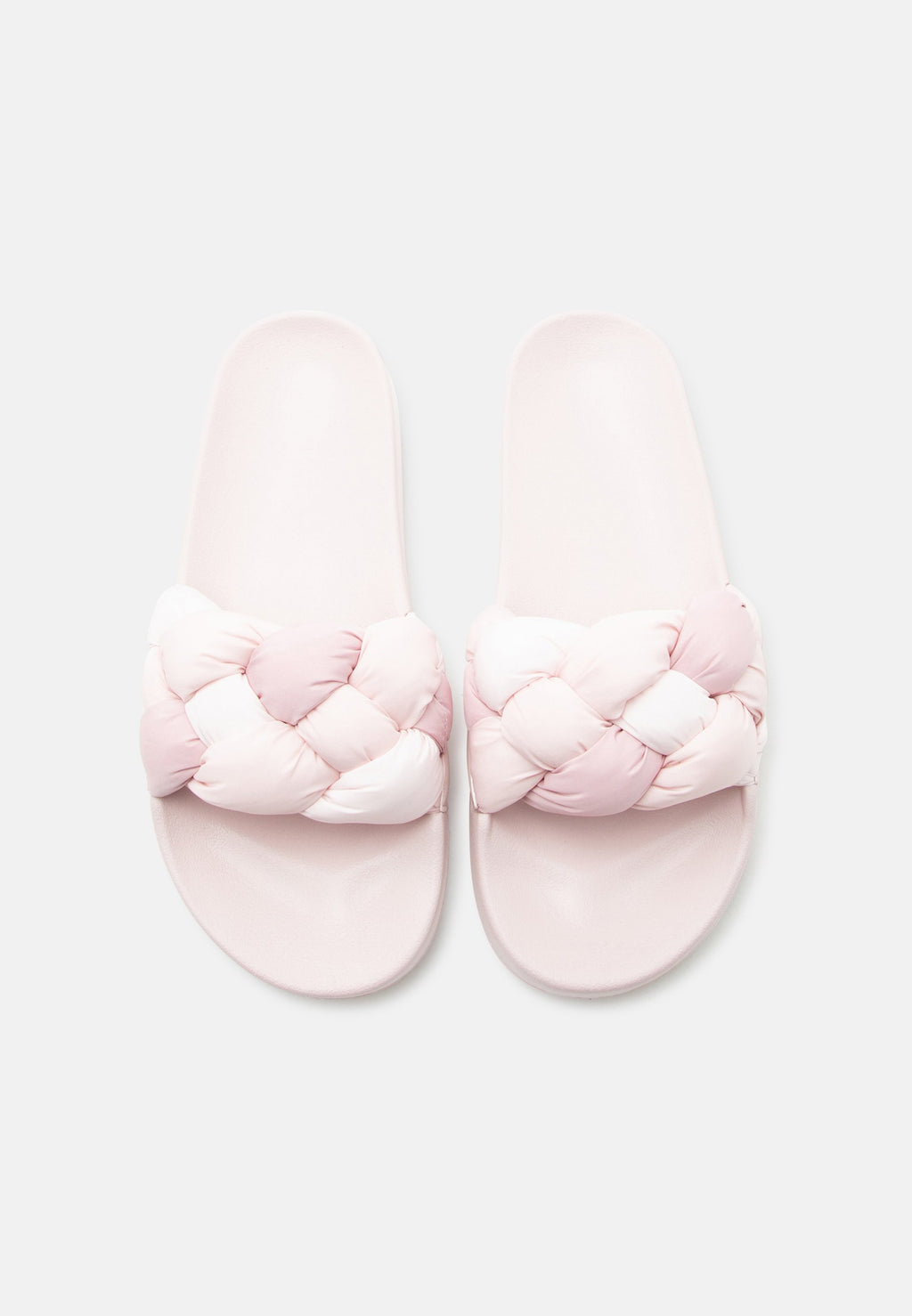 BRAIDED SLIDES - Mules - sugar pink gradient