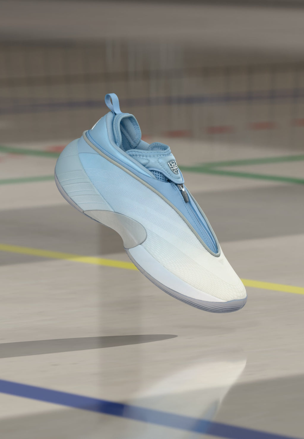 D.O.N. ISSUE 7 - Chaussures de basketball - bleu ciel/blanc chaussures/argent métallisé