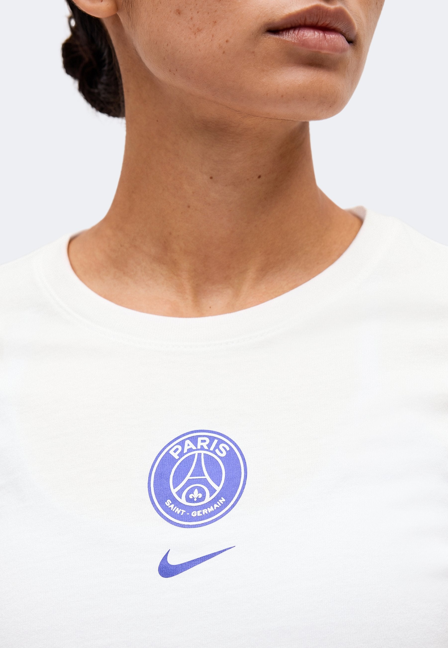 PARIS SAINT-GERMAIN CREST TEE - Club wear - white
