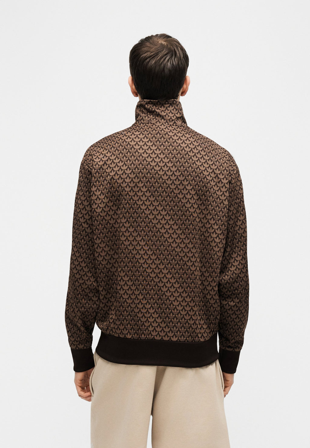 FIREBIRD MONOGRAM - Zip-up sweatshirt - aurora coffee/earth strata/sandy pink