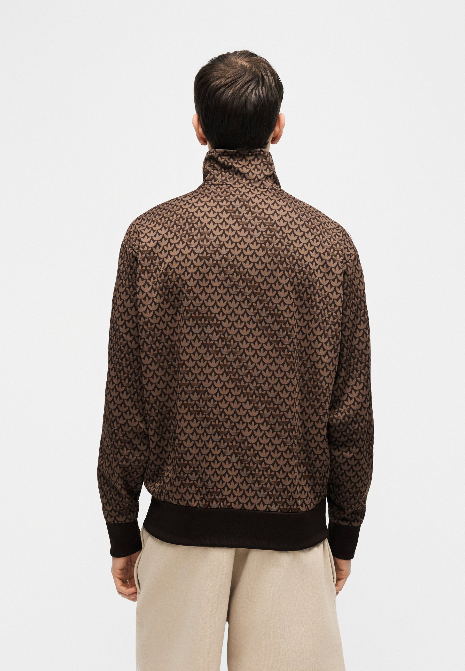FIREBIRD MONOGRAM - Zip-up sweatshirt - aurora coffee/earth strata/sandy pink