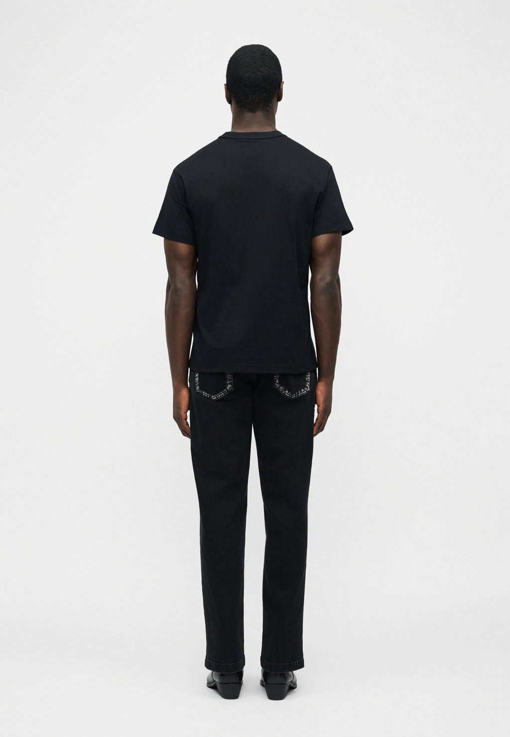 LOGO CURVED - Print T-shirt - black