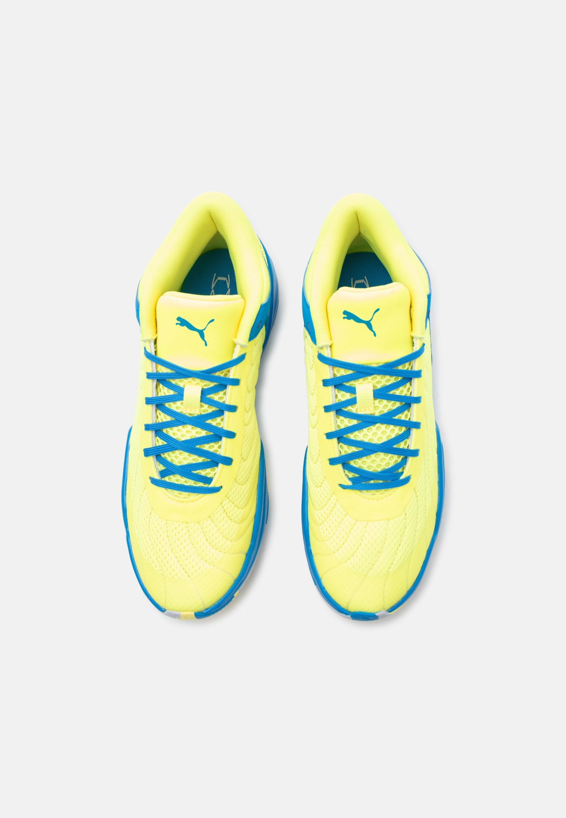 COURT PRO 2 UNISEX - Basketball shoes - electro royal/lemon crush/silver-coloured mist