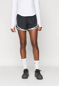 TEMPO SHORT - Sports shorts - black/white/reflective silver-coloured