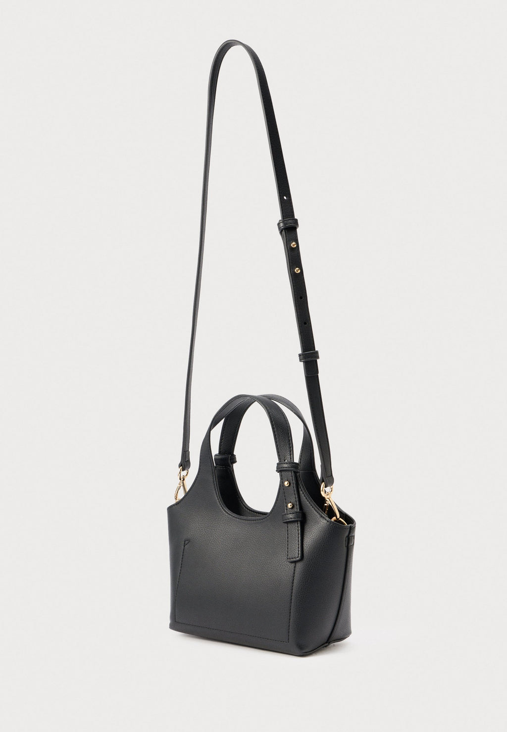 METALLIC LOGO TOTE BAG - Handbag - black
