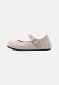 MANTOVA LEVE TAUPES NARROW - Ankle strap ballet pumps - taupe