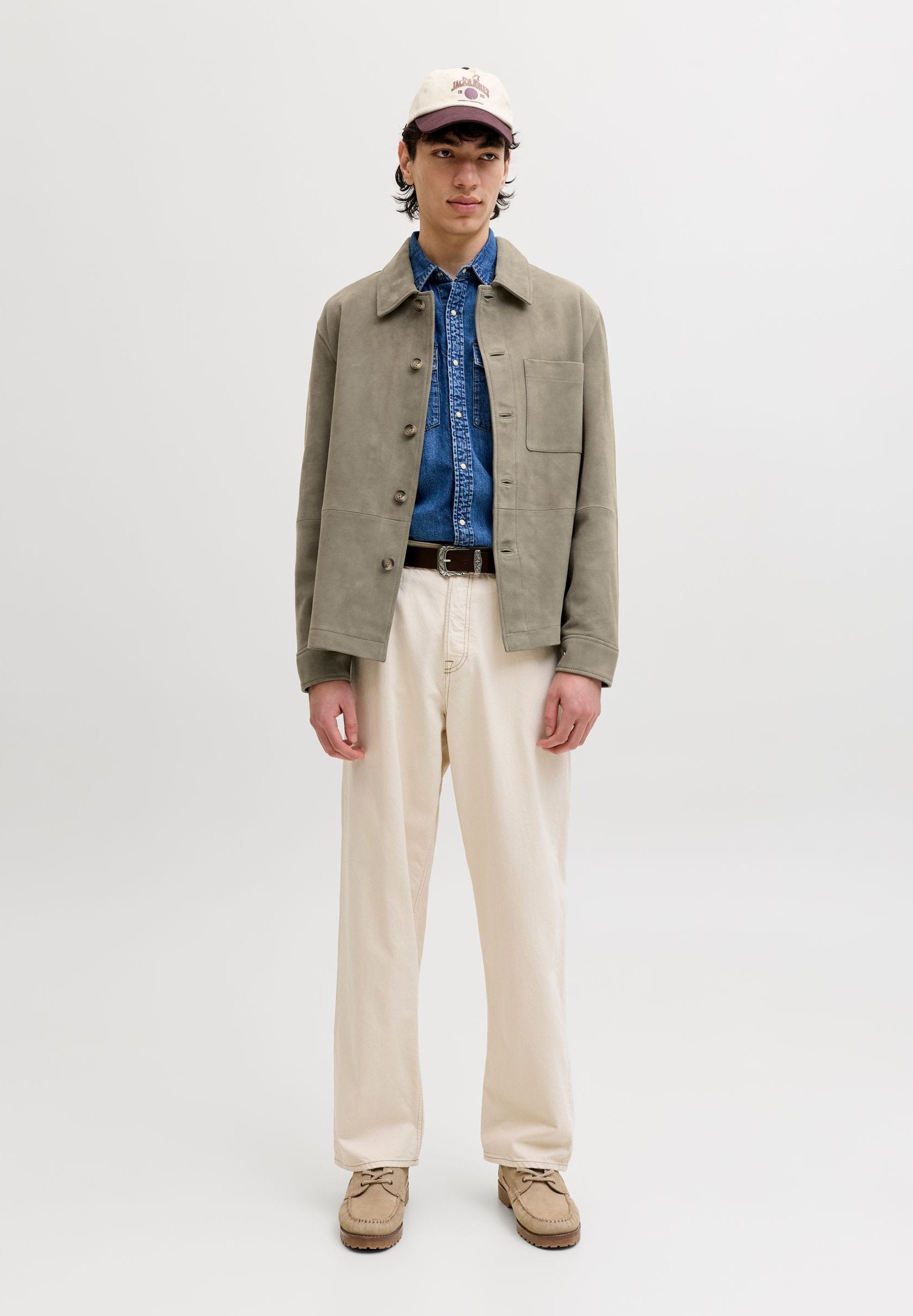 Suede Suede - Leather jacket - smokey olive