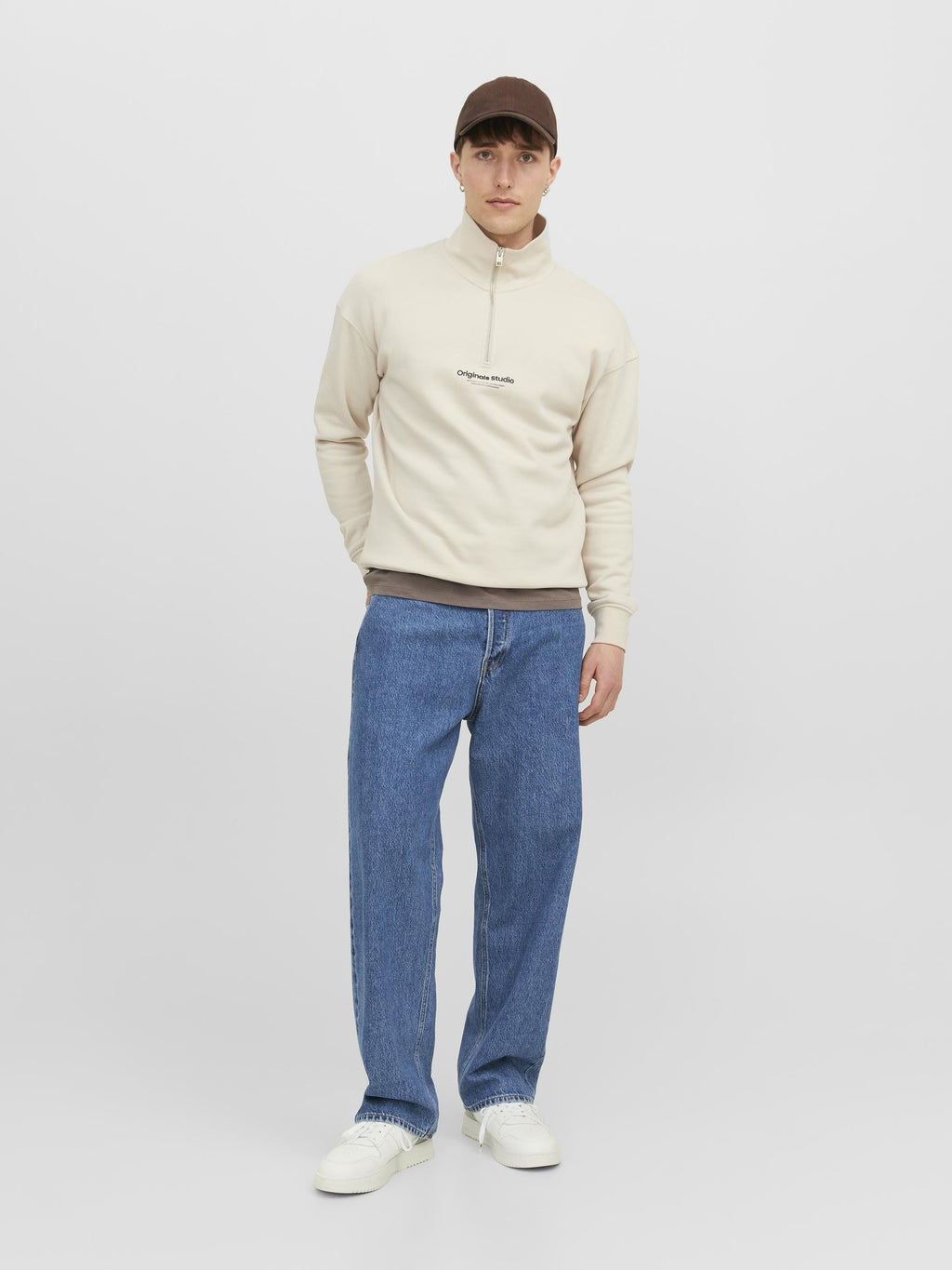 gy fit JJIALEX JJORIGINAL SBD 301 NOOS - Baggy Jeans - blue denim
