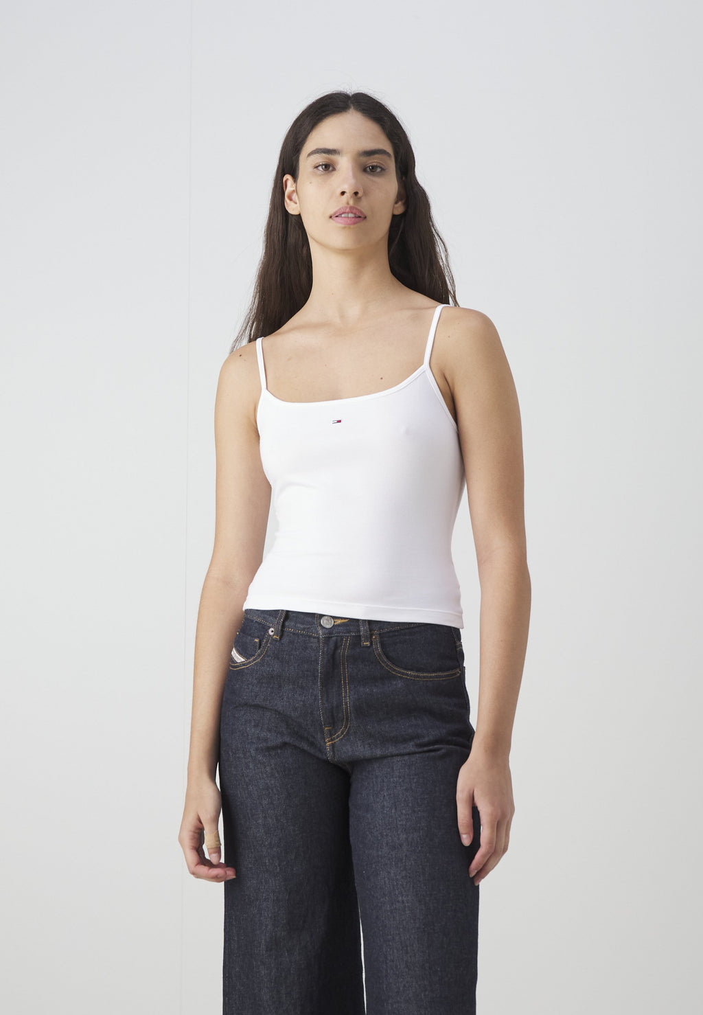 2-PACK SLIM SPAGHETTI STRAP TOPS - Top - white/black