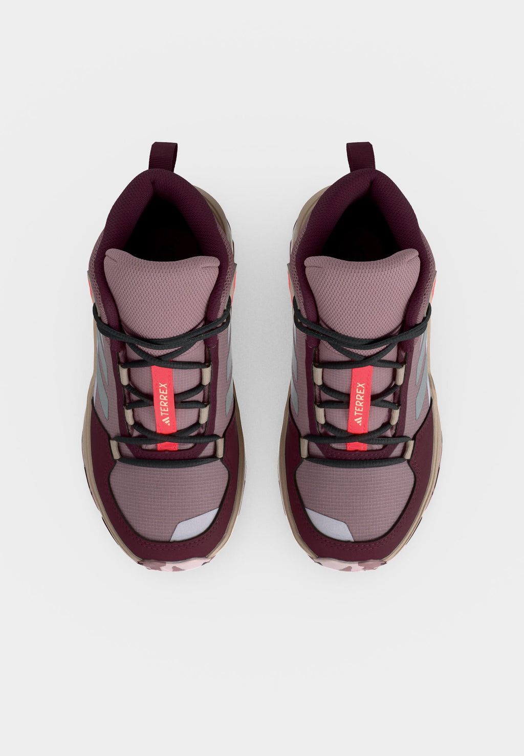 AX4R MID UNISEX - Hiking shoes - magic mauve/reflective silver-coloured/maroon