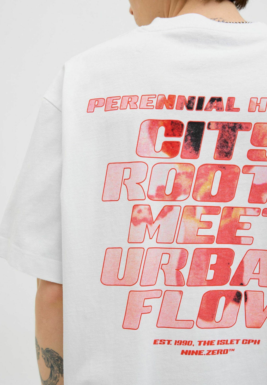 Backprintet - Print T-shirt - bright white