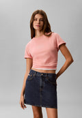 CLASSIC SEASONAL MONOLOGO TEE - Basic T-shirt - light red