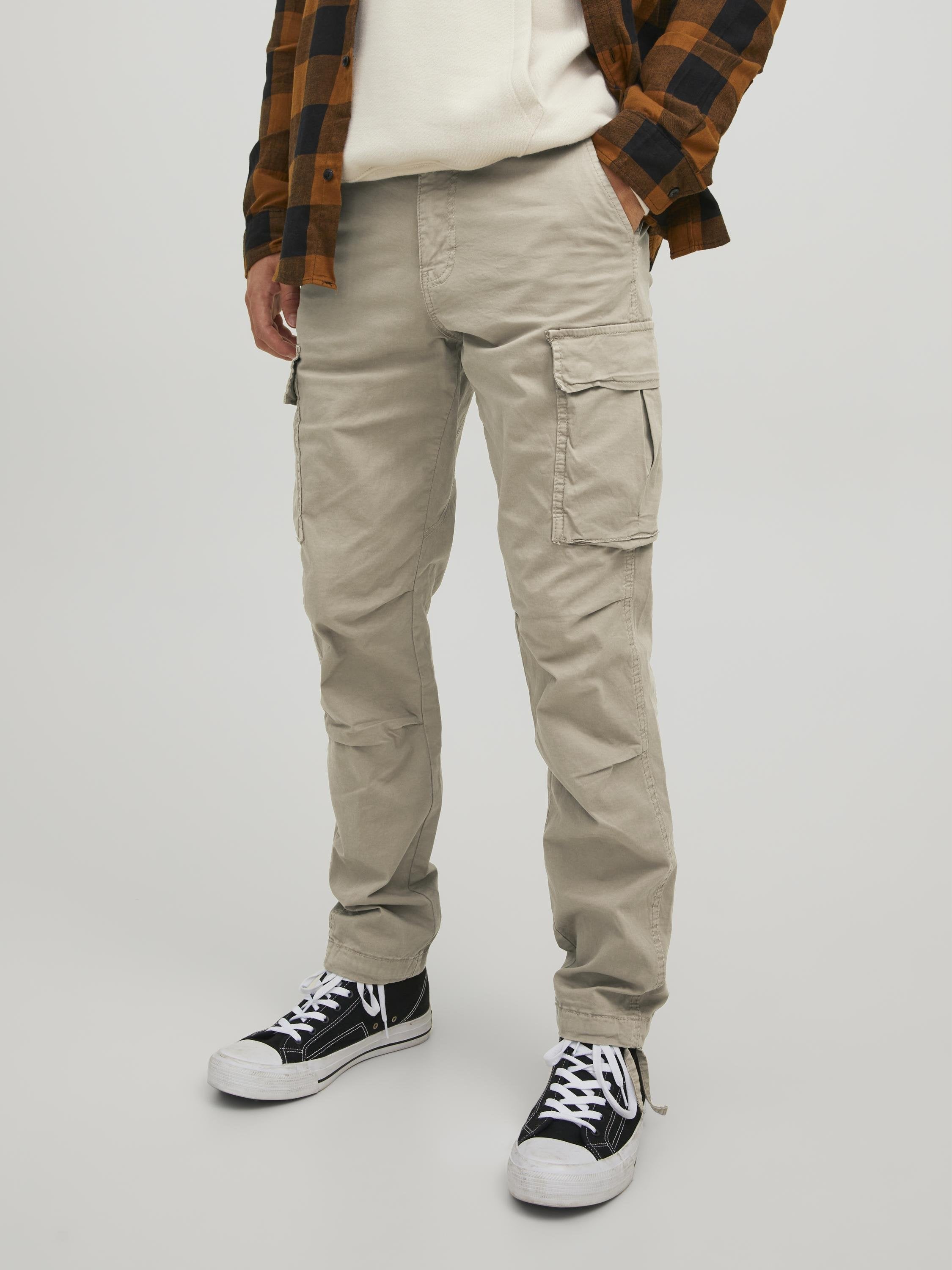 JPSTACE JJTUCKER AMA TAPERED FIT - Pantalon cargo - Marron