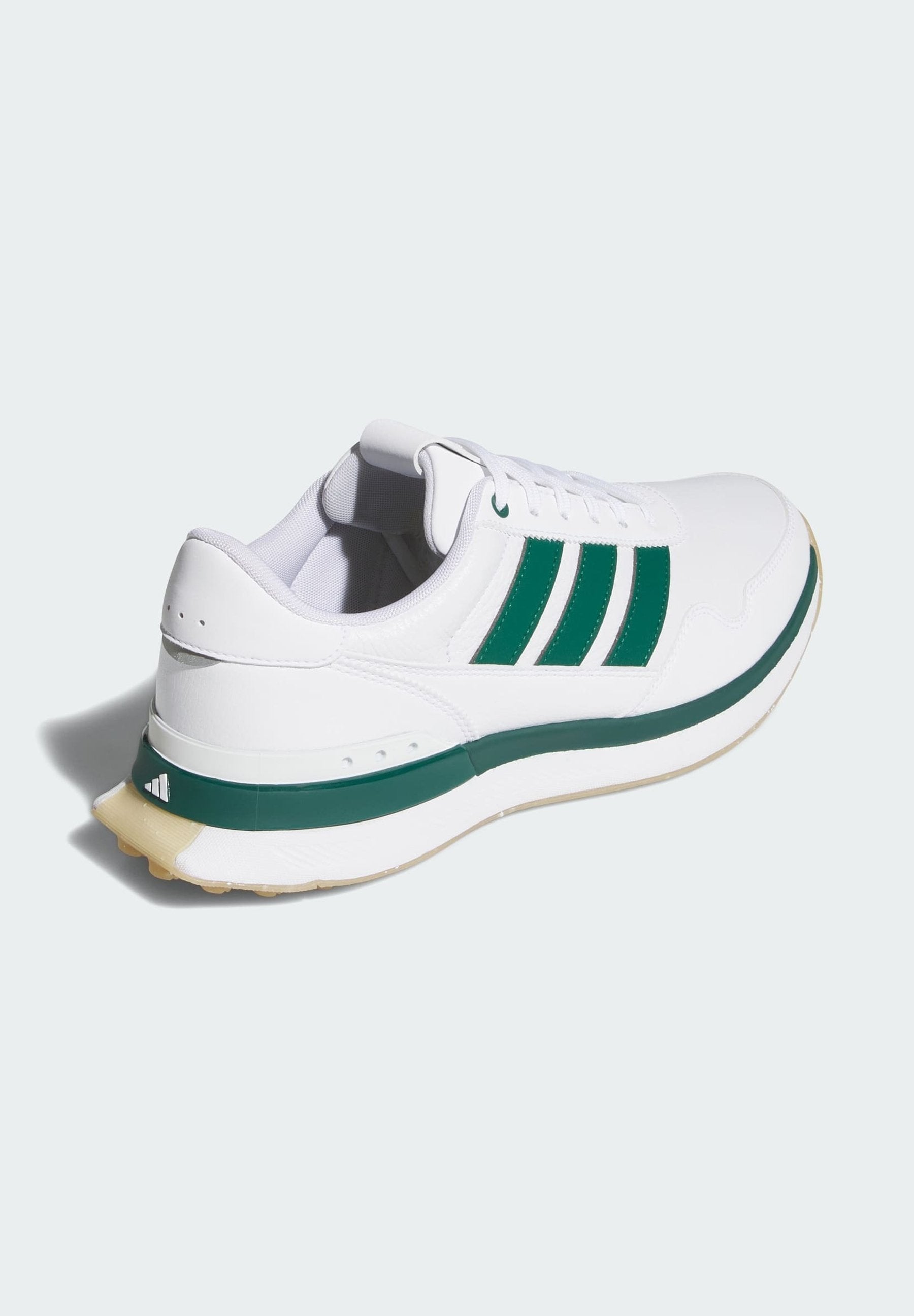 S2G 26 LEATHER - Chaussures de golf (sans crampons) - blanc nuage/vert collégial/gomme