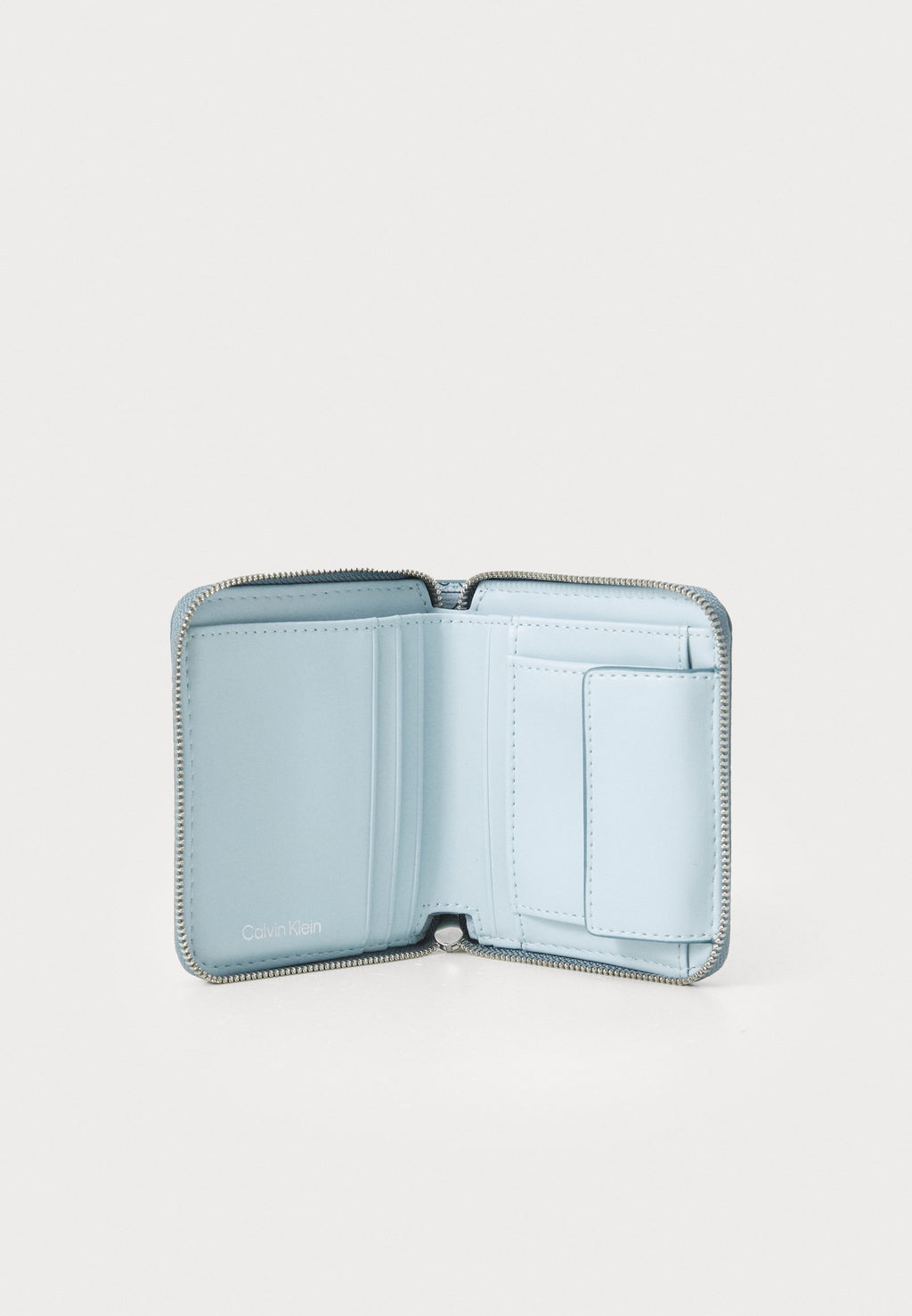 PORTEFEUILLE ZIPPÉ EMBLEM SQUARE - Bleu très pâle