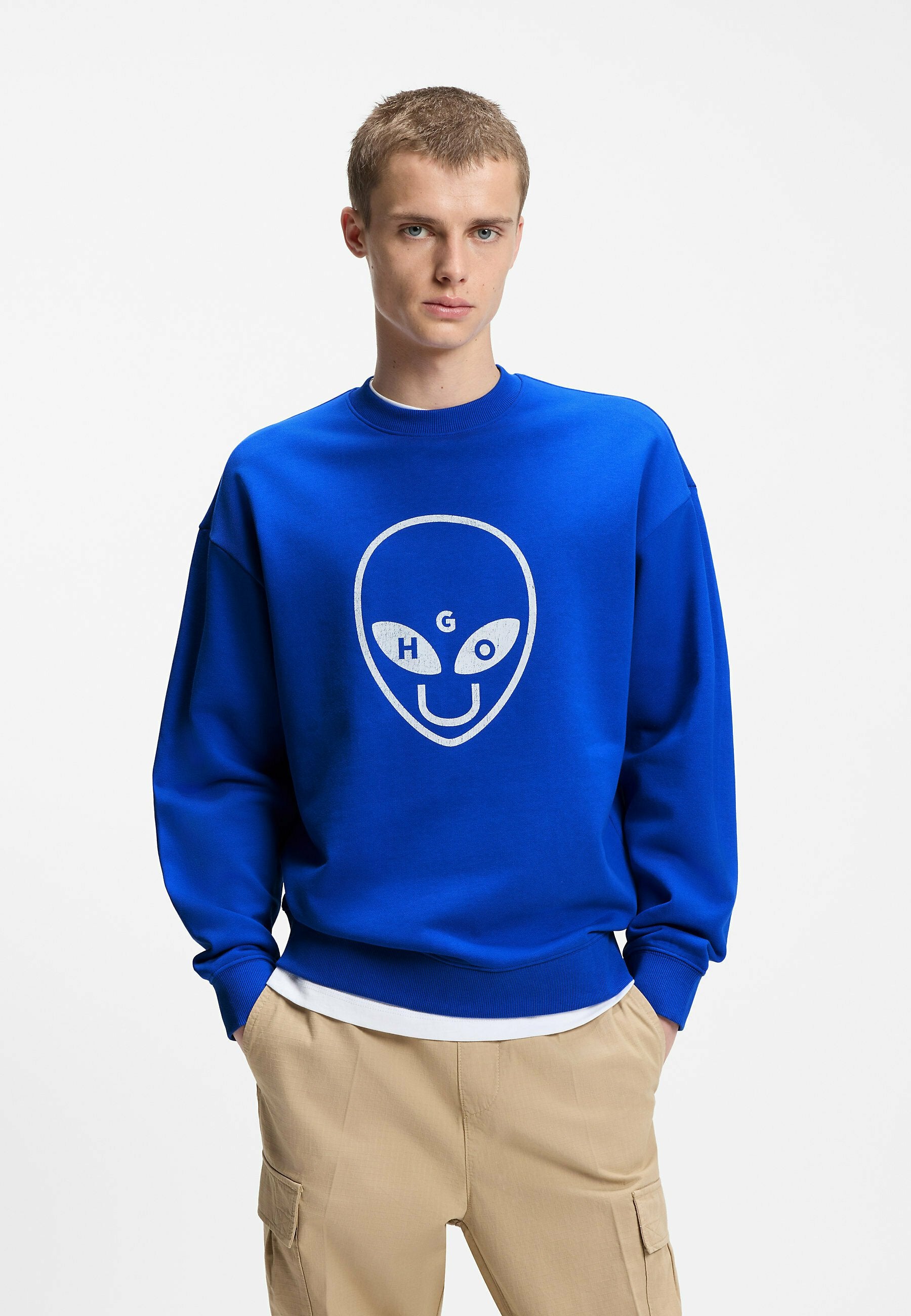 HUGO NIXALIEN - Sweatshirt - open blue thirtythree