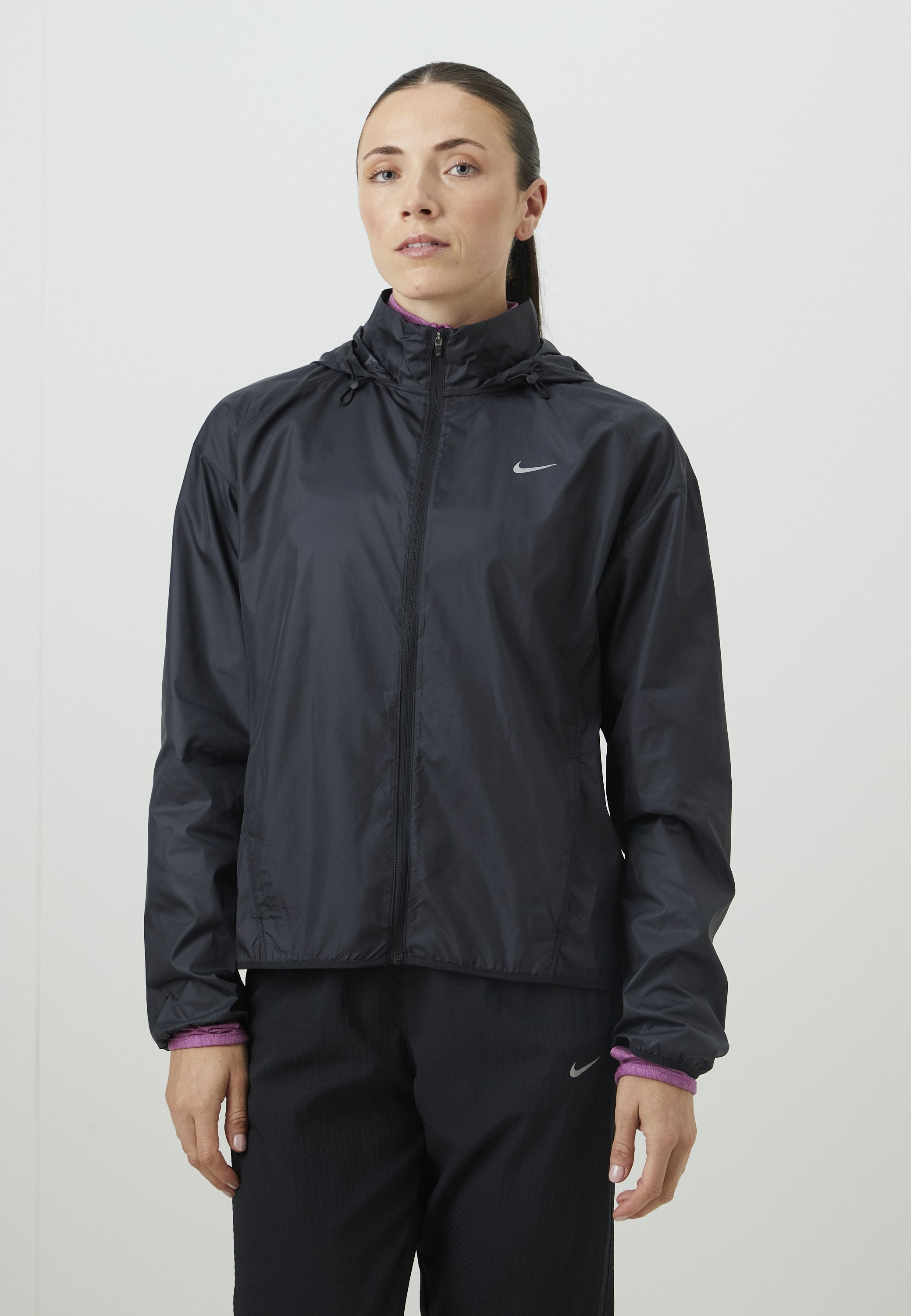 TEMPO - Windbreaker - black/reflective silver-coloured