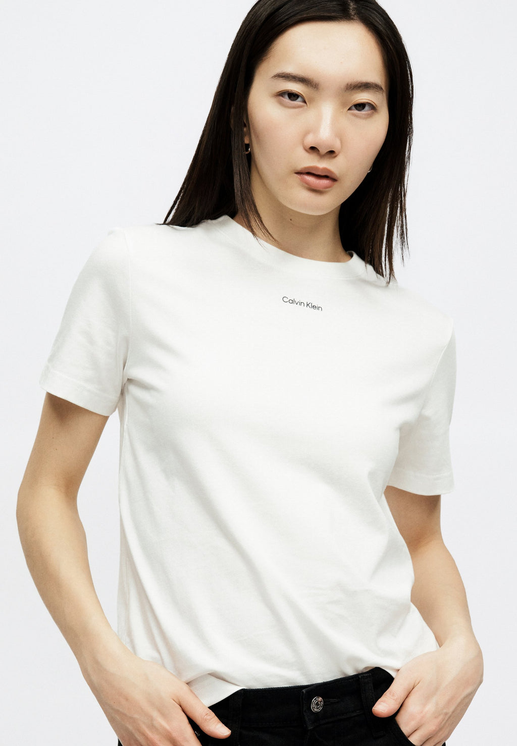 CLASSIC LOGO TEE - Basic T-shirt - white