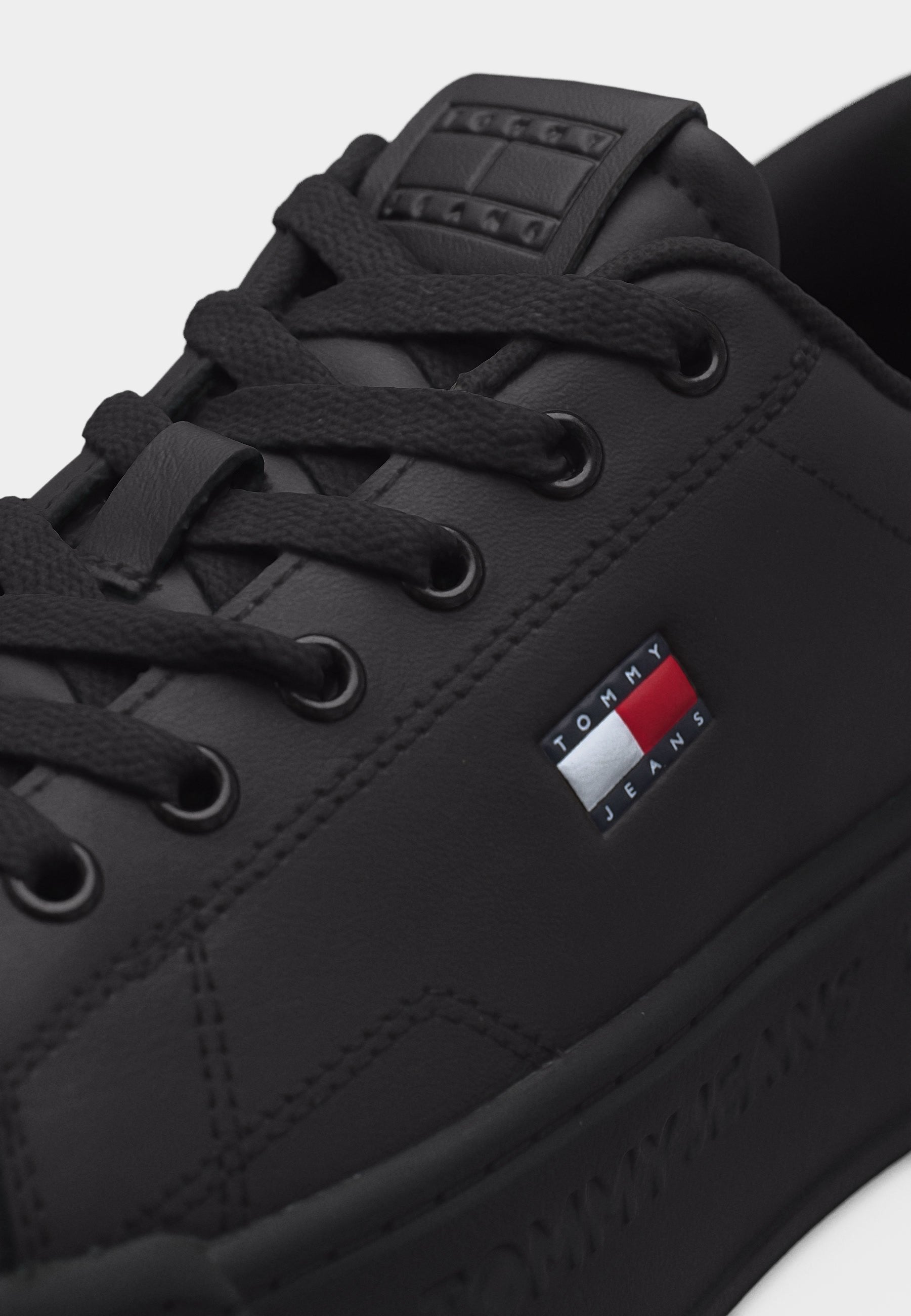 PLATFORM LOGO SNEAKER - Trainers - black