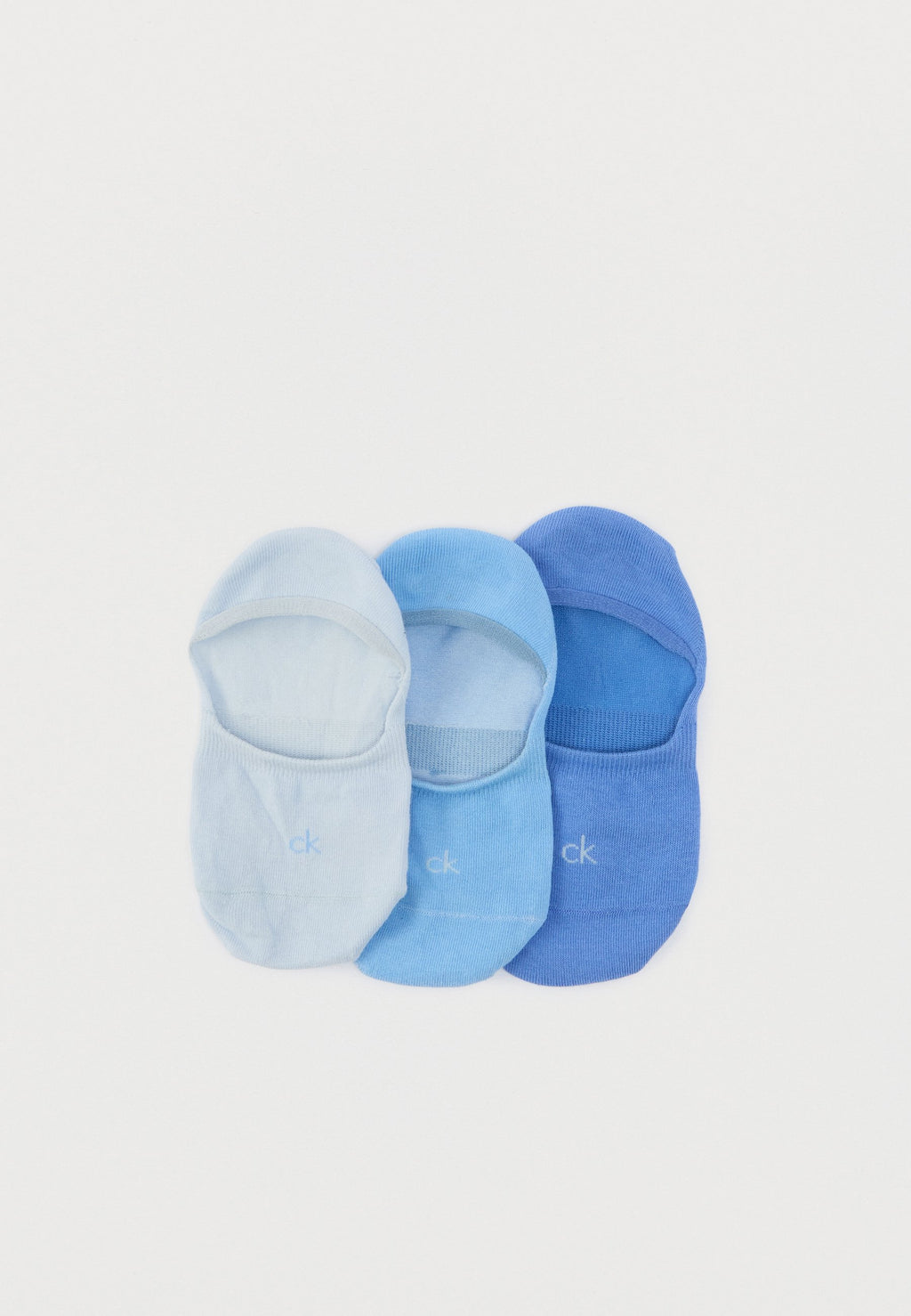 WOMEN FOOTIE 3 PACK - Invisible socks - sky blue