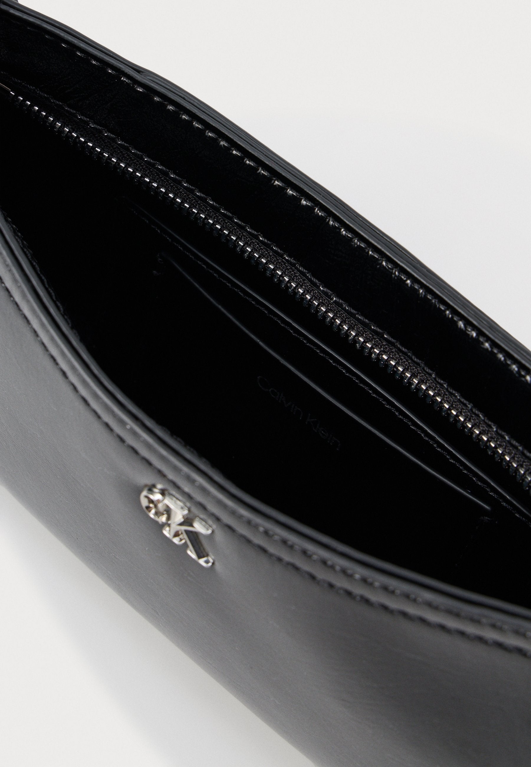 METALLIC SMALL SHOULDER BAG - Handbag - black