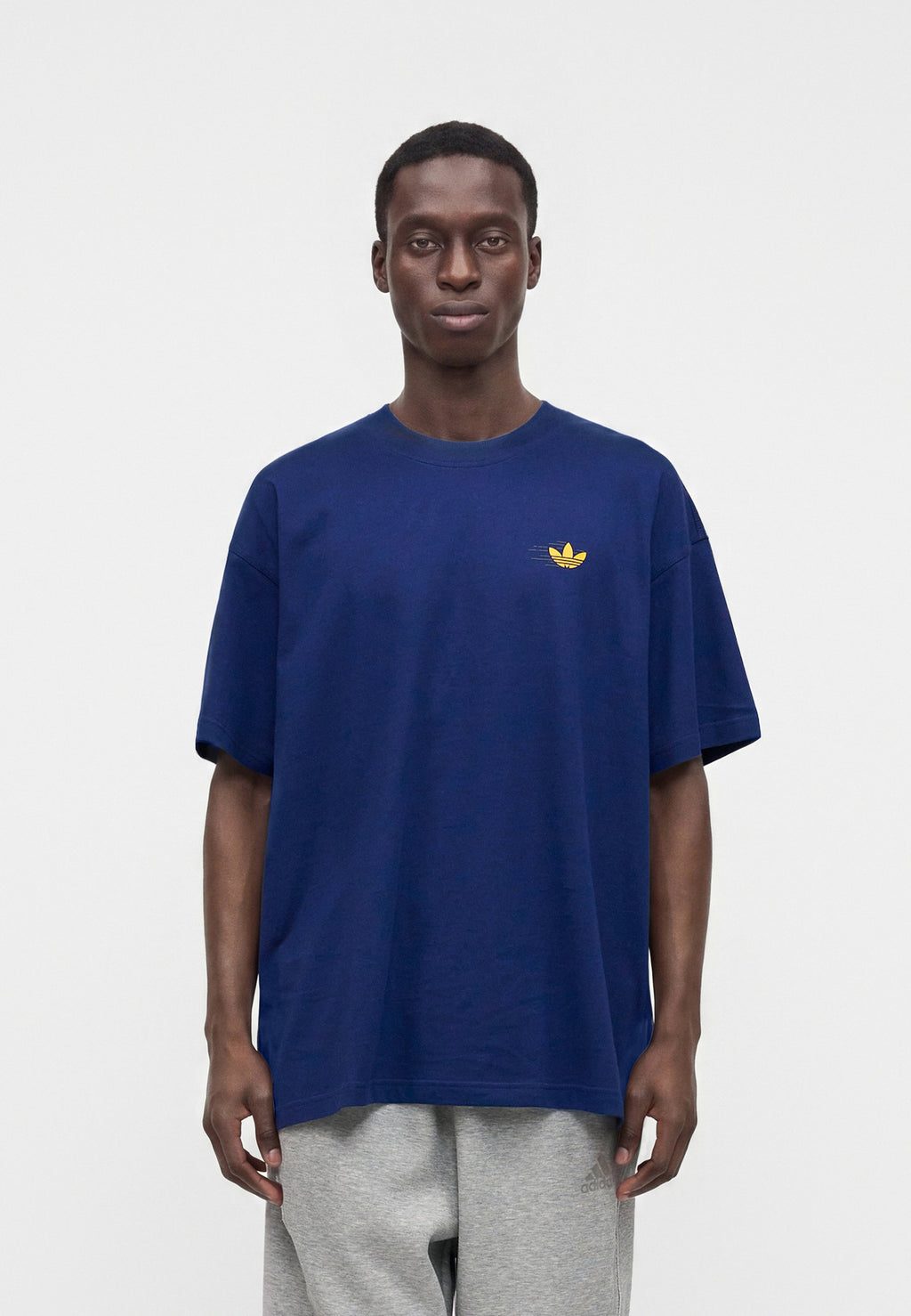 T-SHIRT OVERSIZE CLUB DE COURSE MIXTE - T-shirt imprimé - bleu foncé