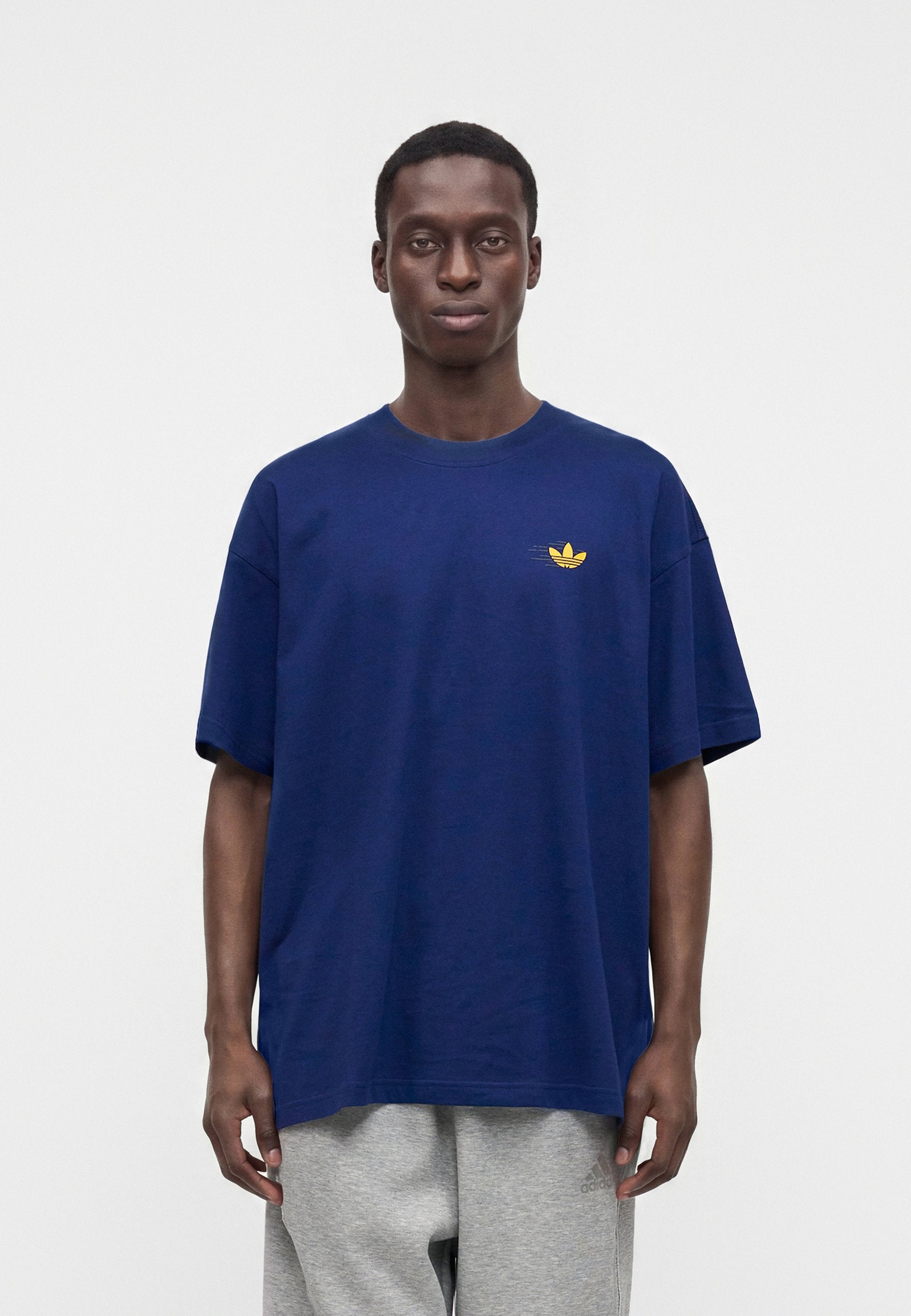 T-SHIRT OVERSIZE CLUB DE COURSE MIXTE - T-shirt imprimé - bleu foncé