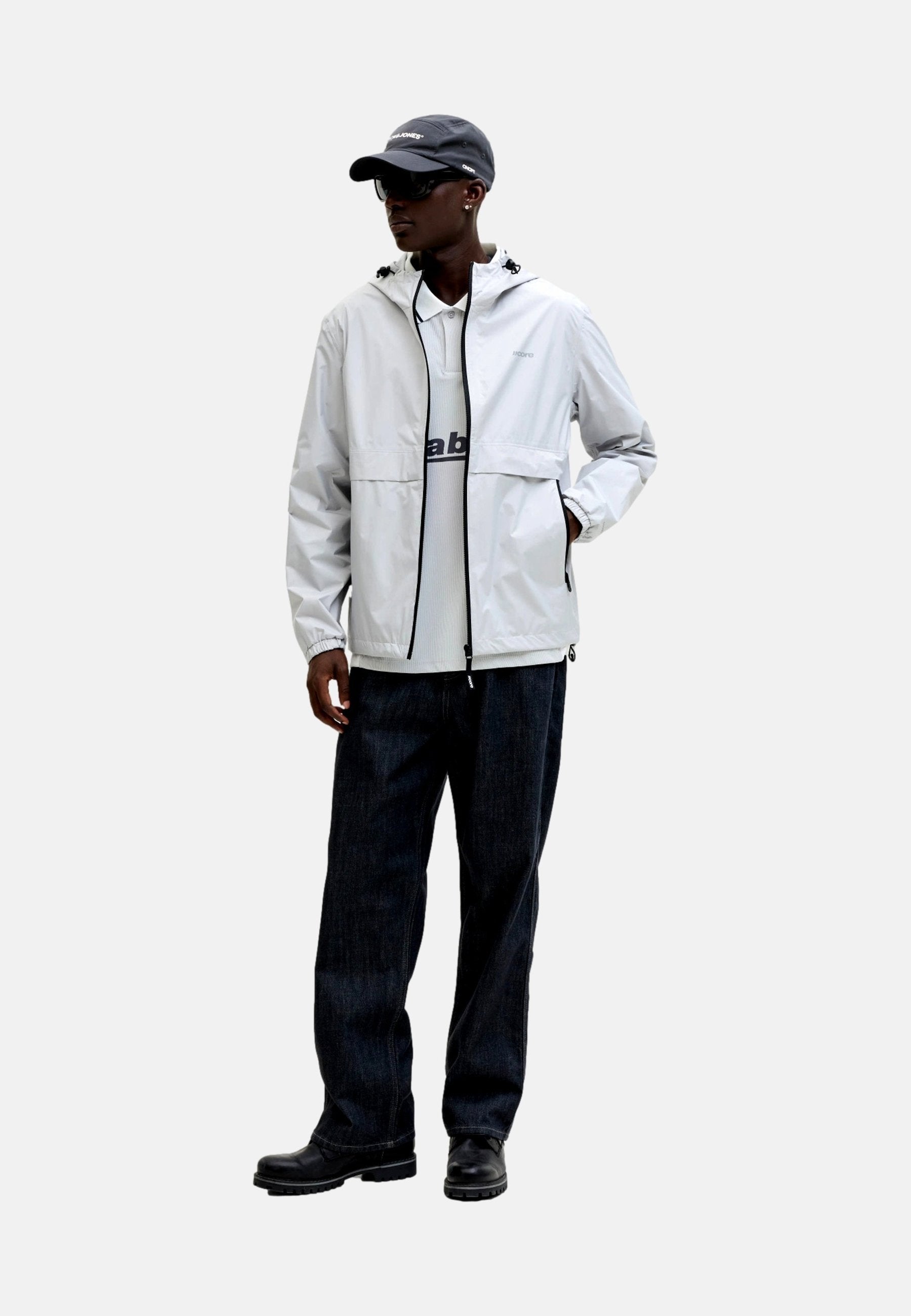 JACK & JONES JACKE COCLUB REGENJACKE - Waterproof jacket - grau