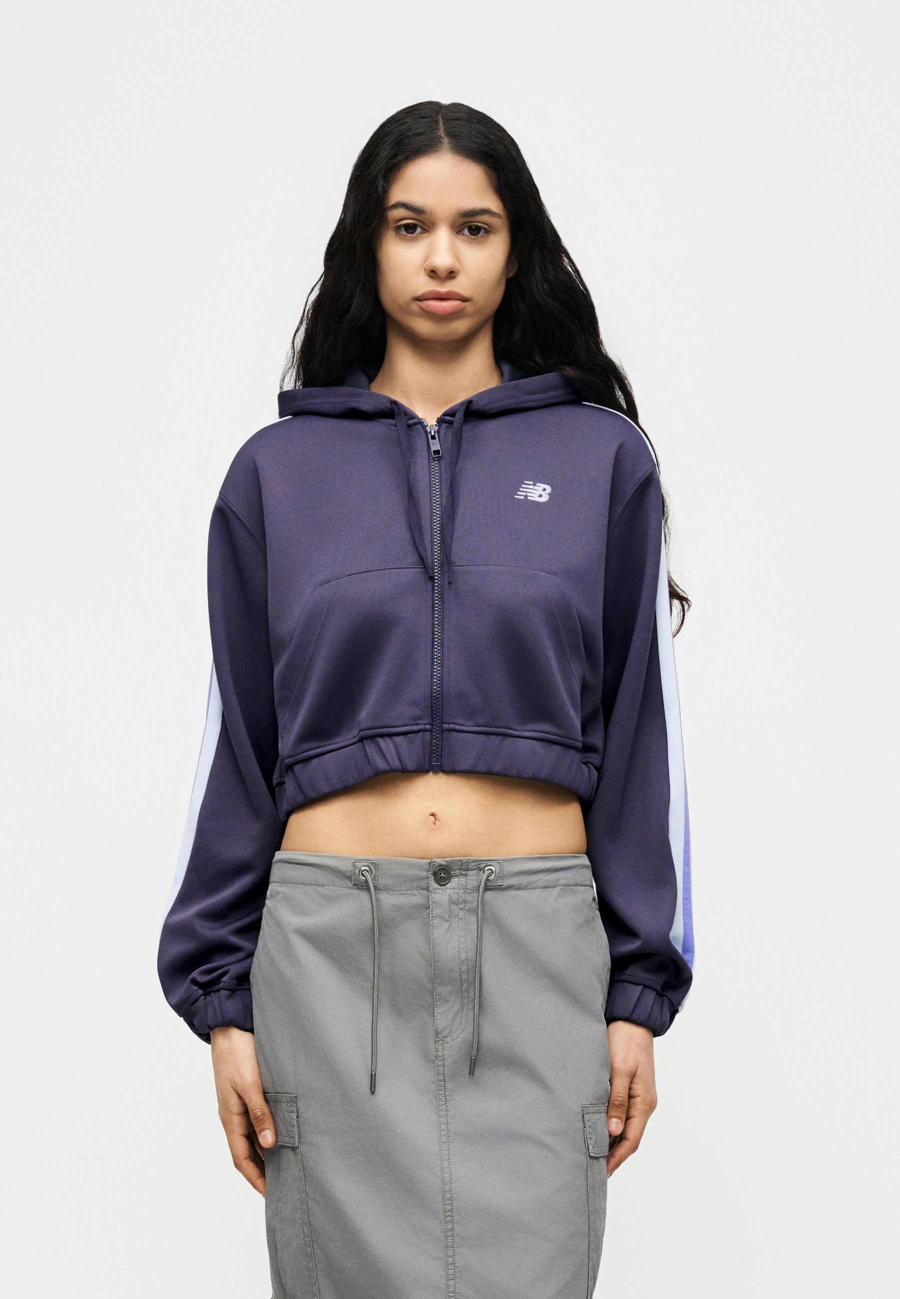 FULL ZIP - Zip-up sweatshirt - boysenberry