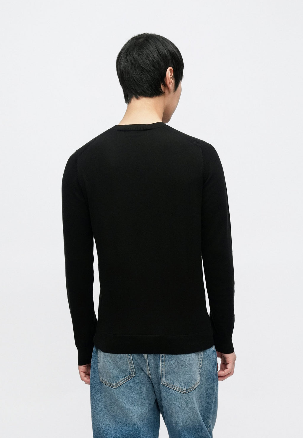 CREW NECK - Jumper - black