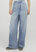 JXTOKYO WIDE FIT DENIM - Wide Leg - light blue denim