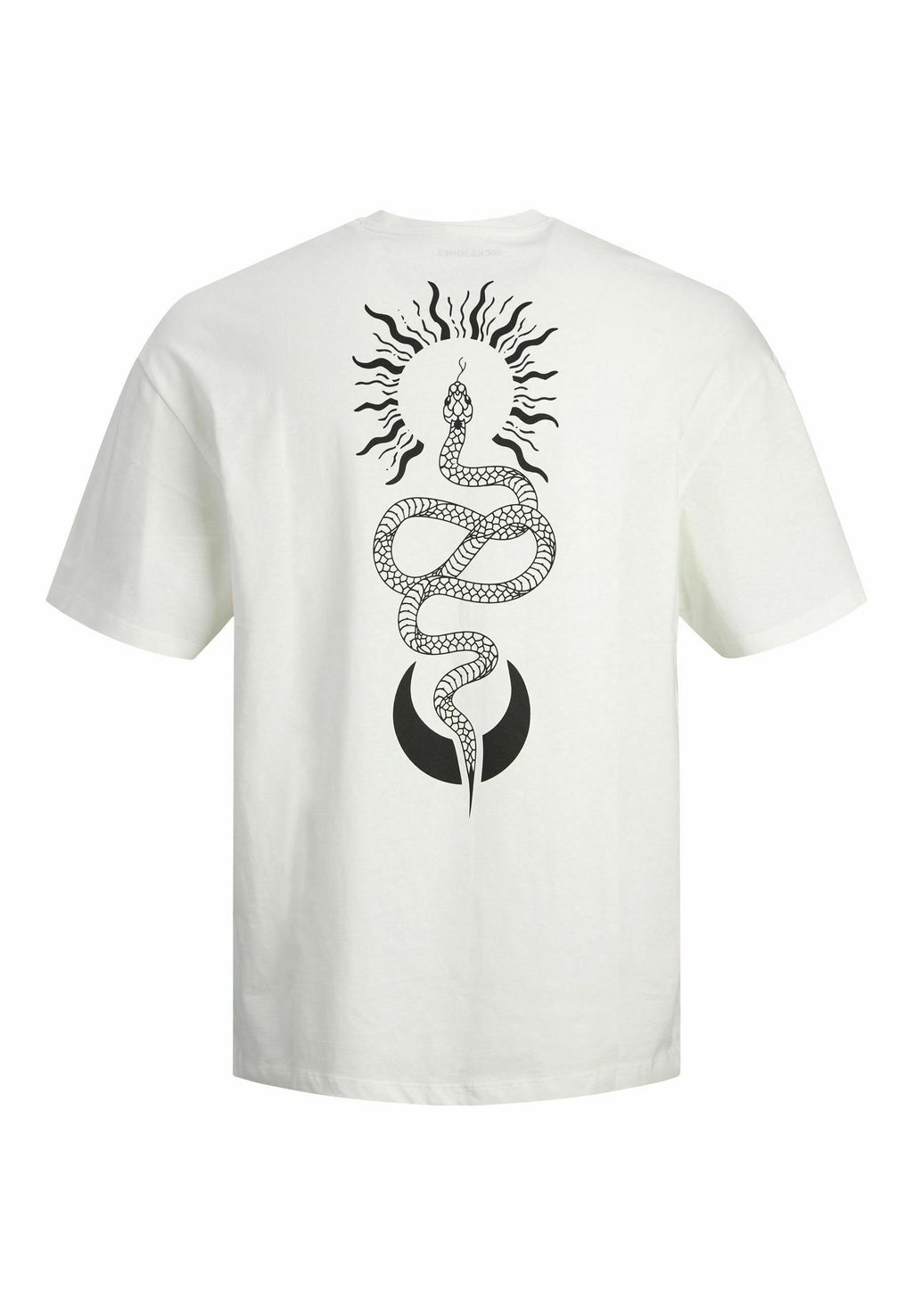 JJHEKTOR TEE CREW NECK - T-shirt imprimé - cloud dancer