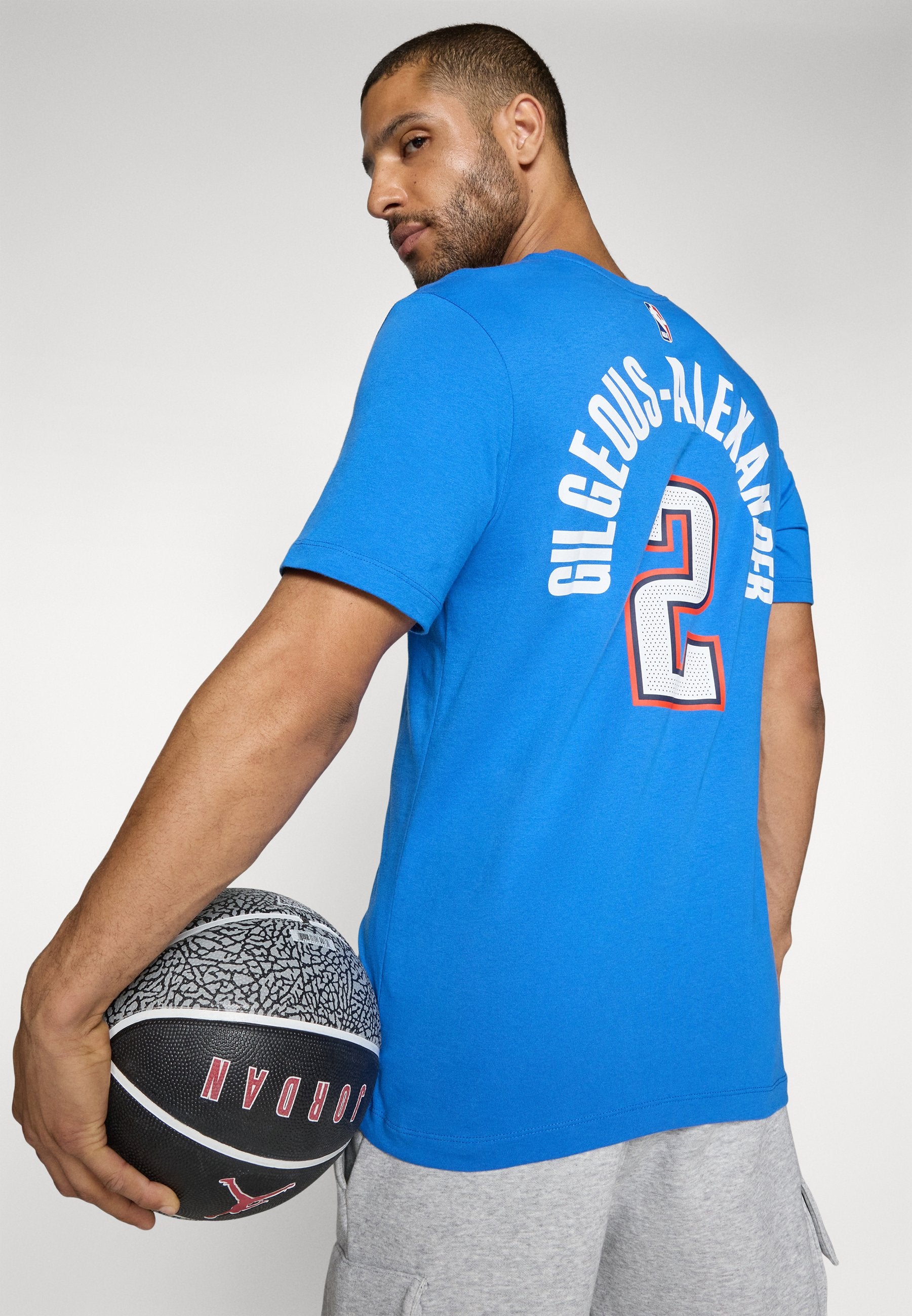 NBA OKLAHOMA CITY THUNDER SHAI GILGEOUS-ALEXANDER TİŞÖRT - Kulüp kıyafeti - sinyal mavisi