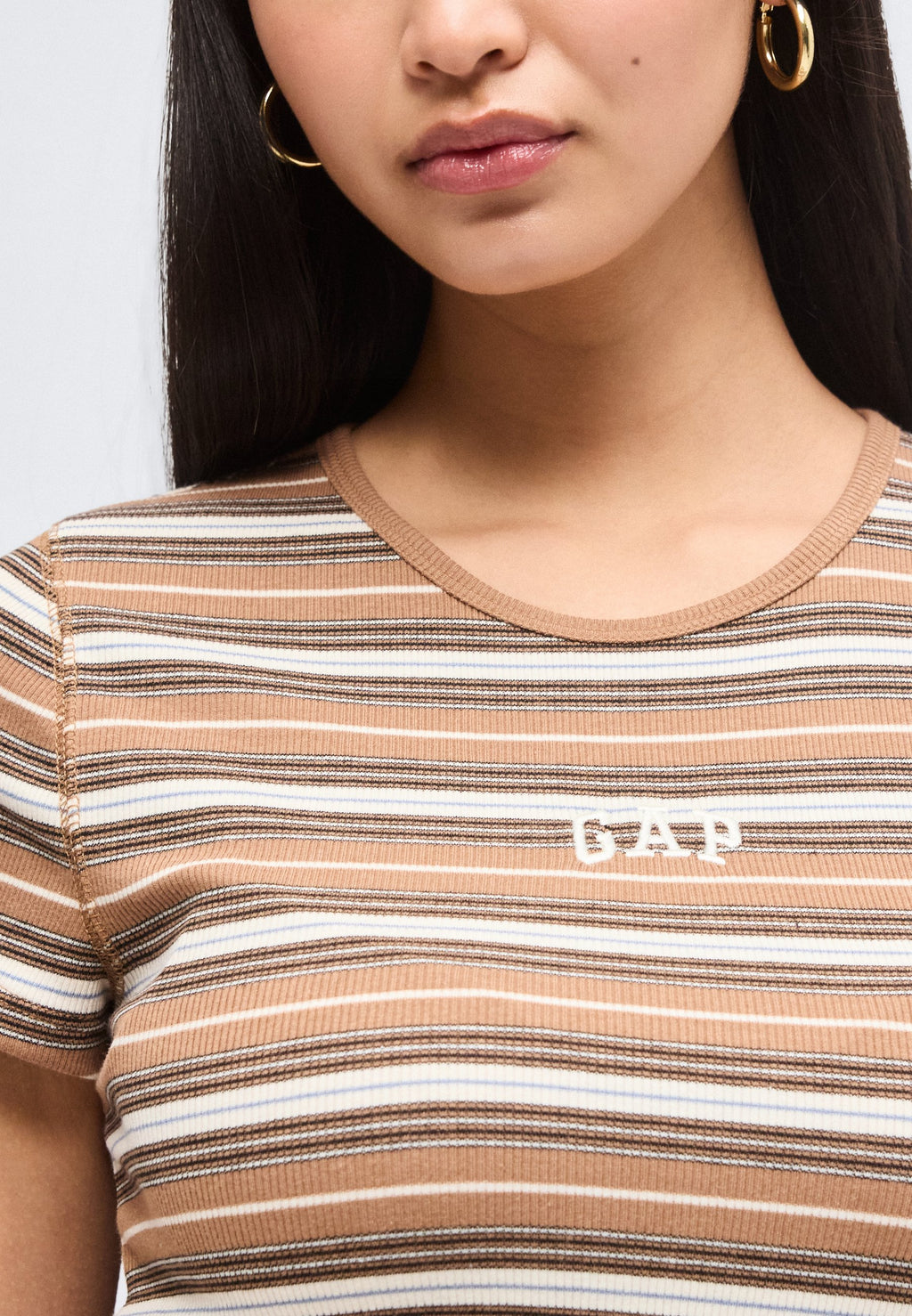 LOGO TEE - Print T-shirt - brown