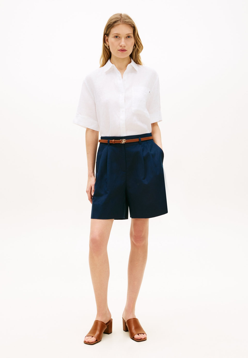 Button-down blouse - optic white