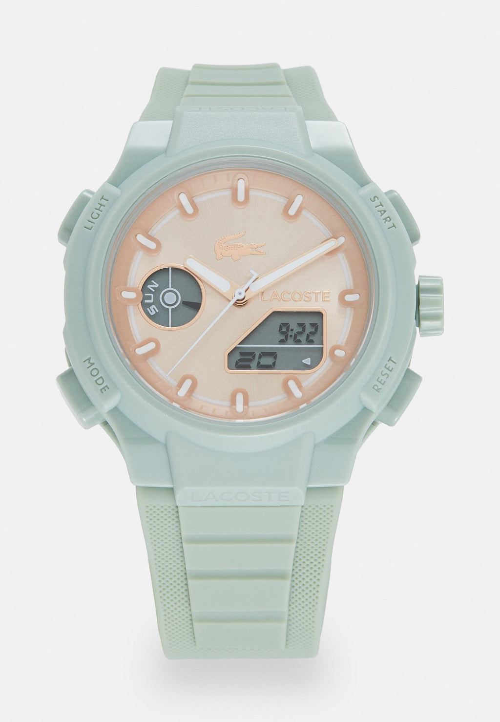 Chronograph watch - green/roségold-coloured