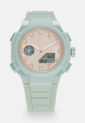 Chronograph watch - green/roségold-coloured