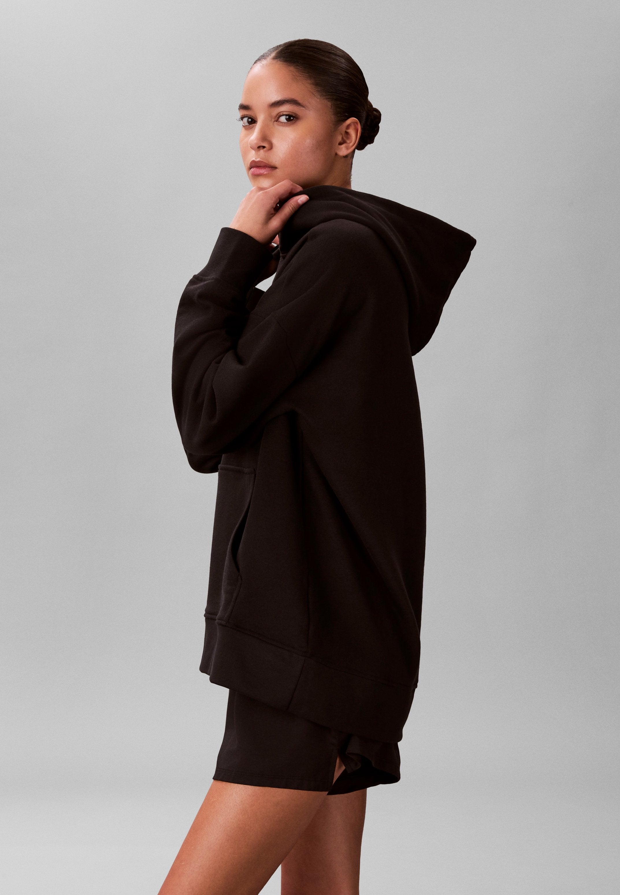 FRENCH TERRY - Hoodie - black