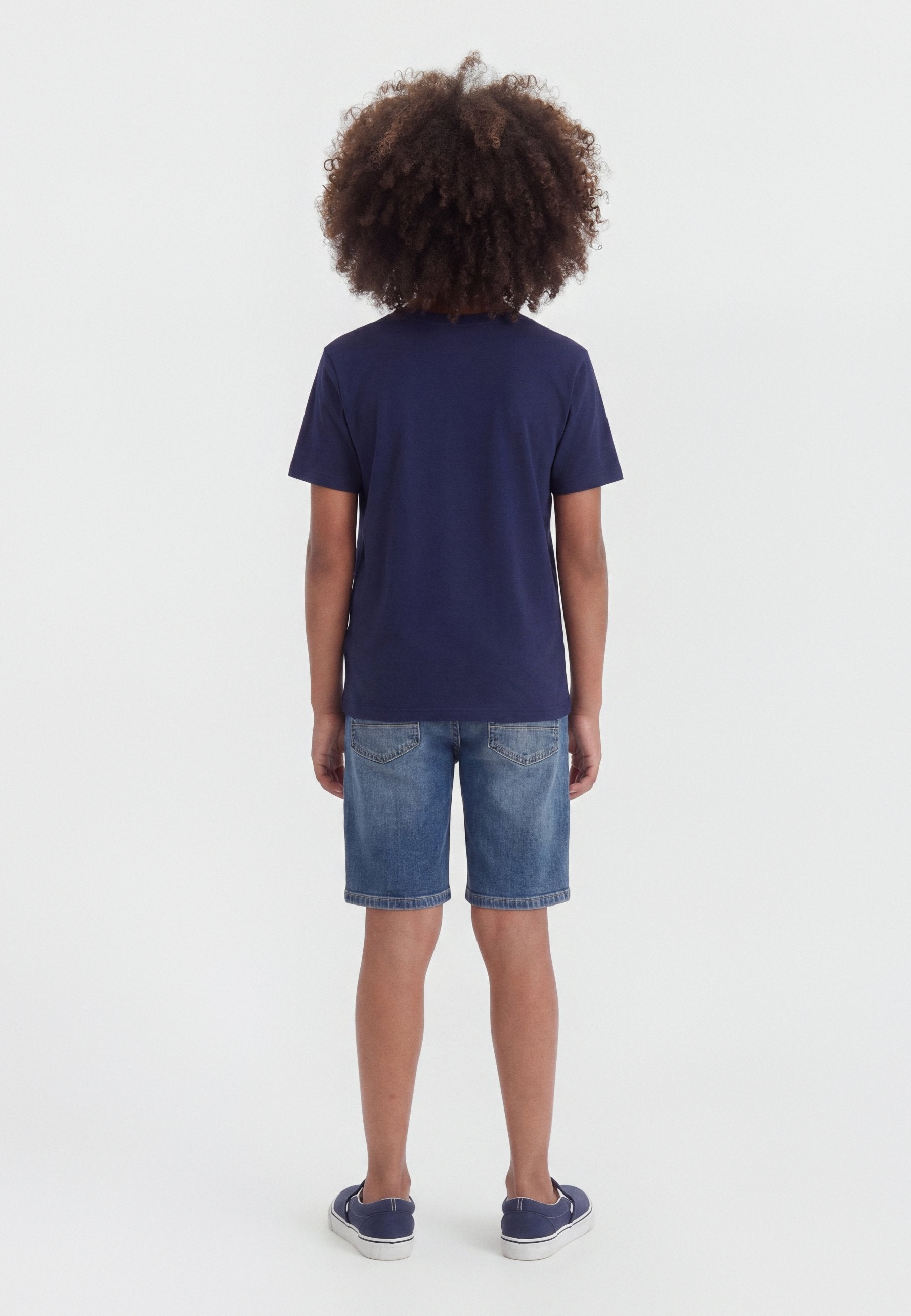 Print T-shirt - new navy