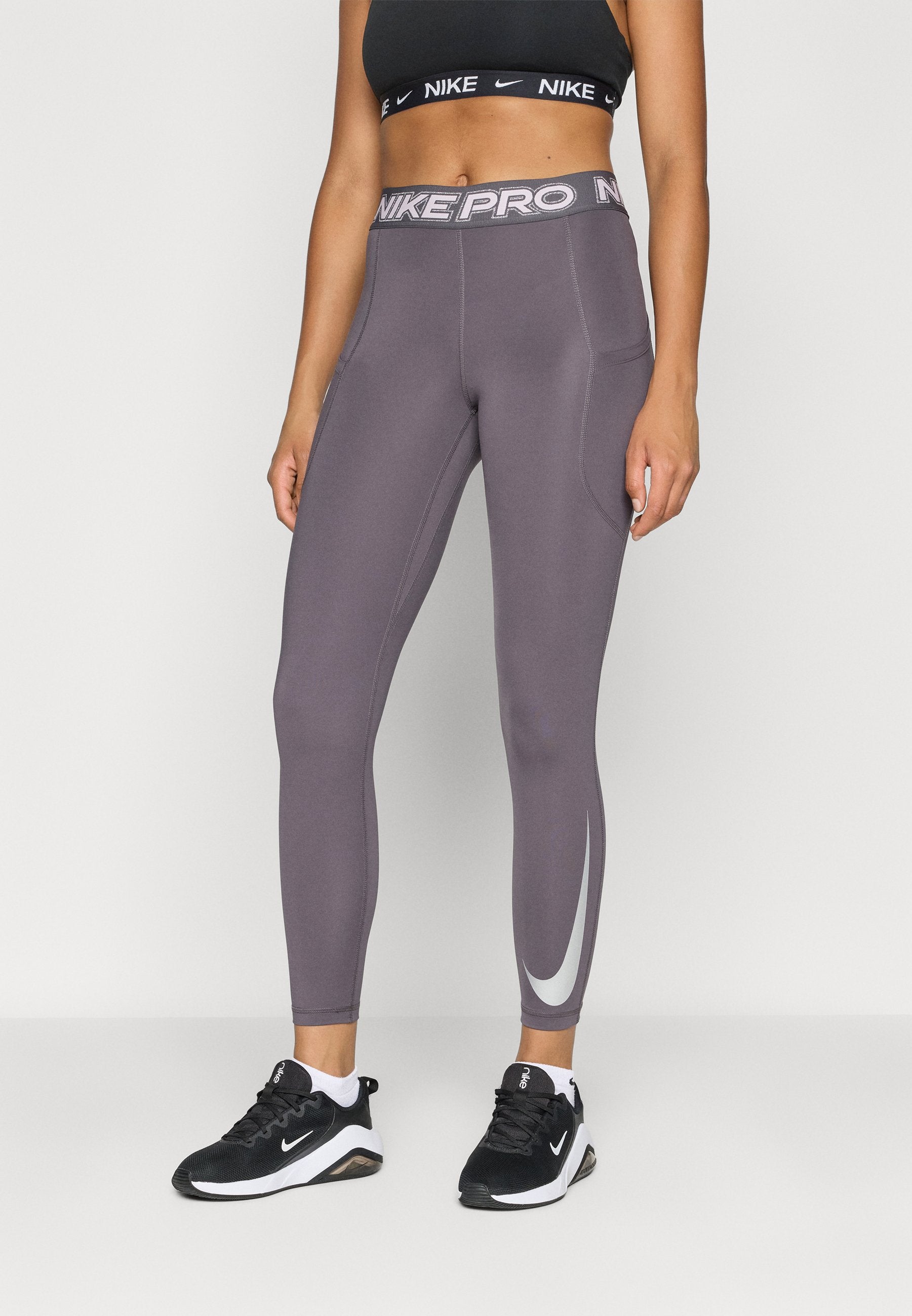 7/8 - Leggings - thunder grey/pink foam/white