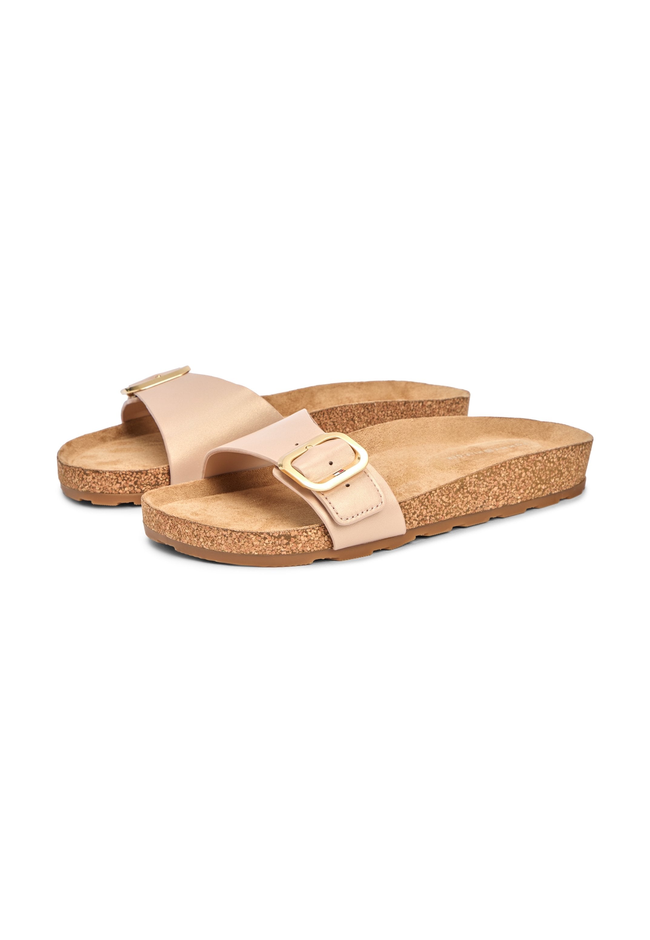 CORK FOOTBED SLIP-ON SANDALS - Pool slides - misty blush