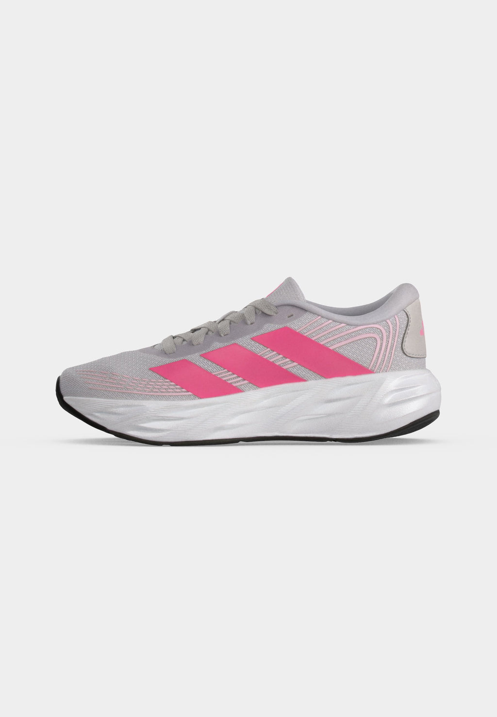 GALAXY 8 J UNISEX - Road running shoes - solid grey/pink fusion/clear pink