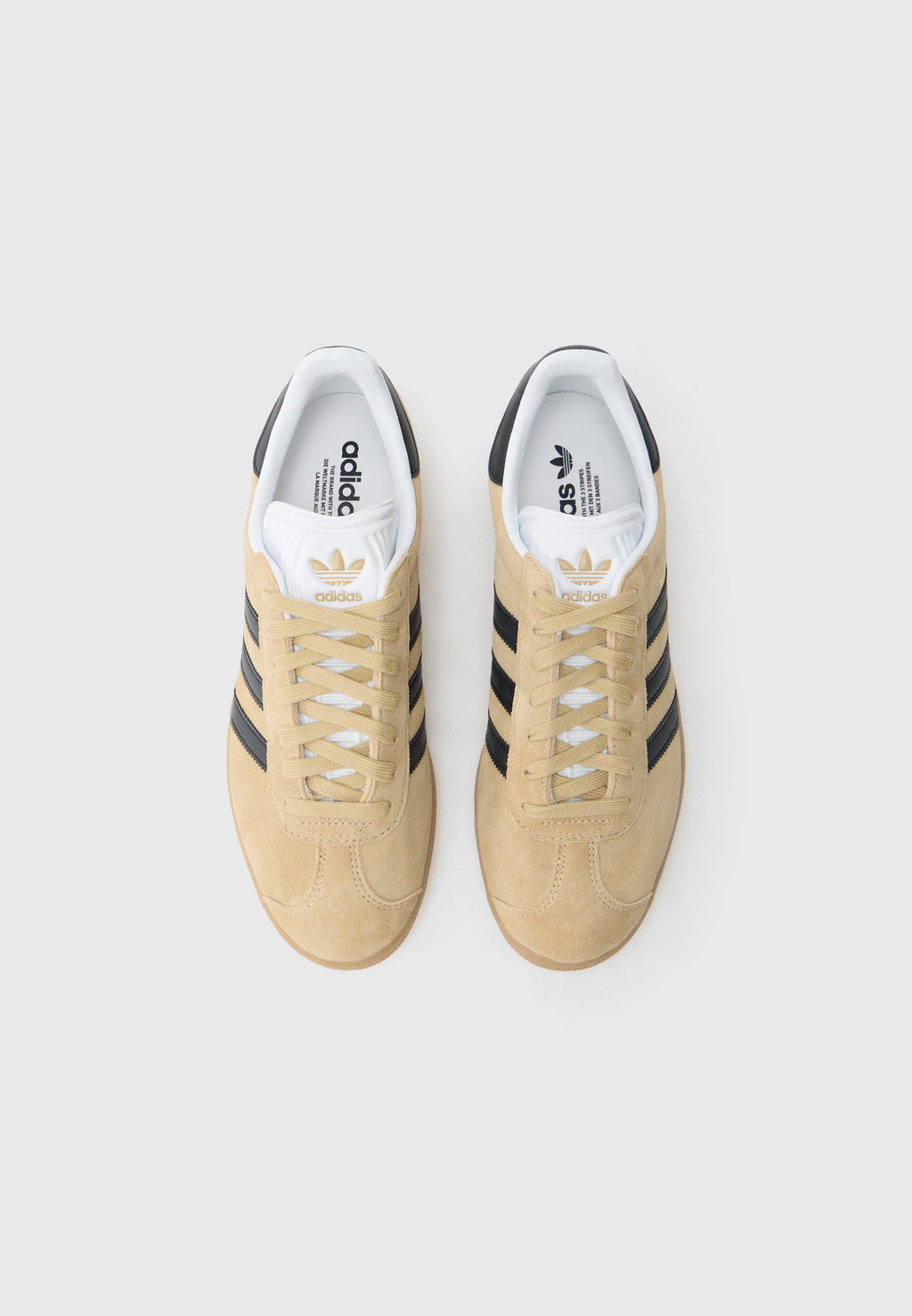 GAZELLE UNISEX - أحذية رياضية - بيج سحري/أسود أساسي/أبيض