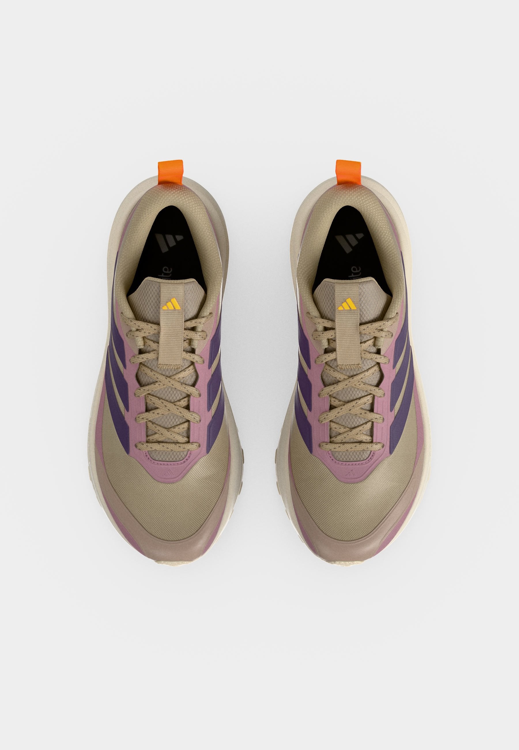 RUNFALCON 6 ATR - Road running shoes - khaki three/violet/magic mauve