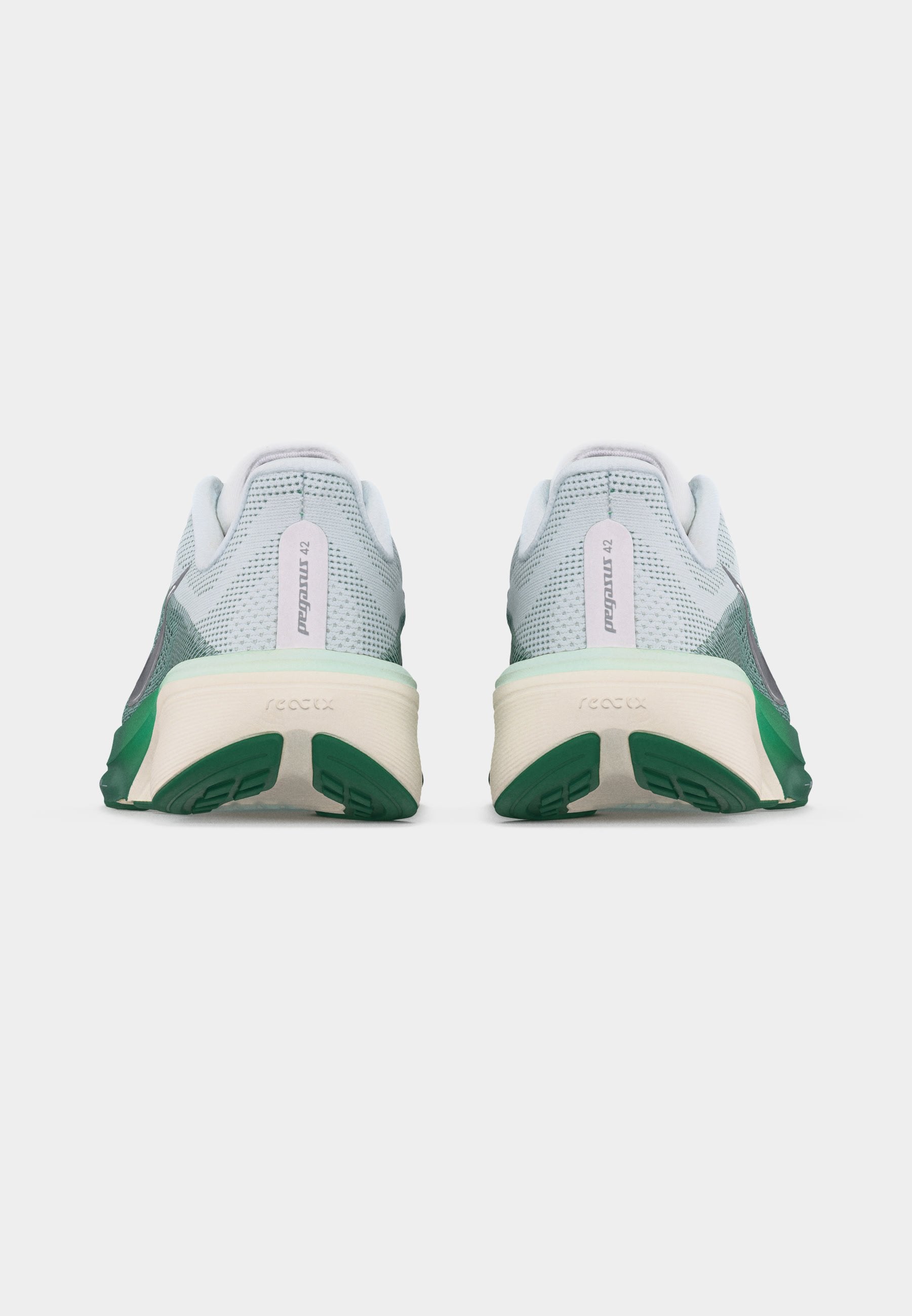 PEGASUS 42 - Road running shoes - white/metallic silver-coloured/malachite/barely green/sail