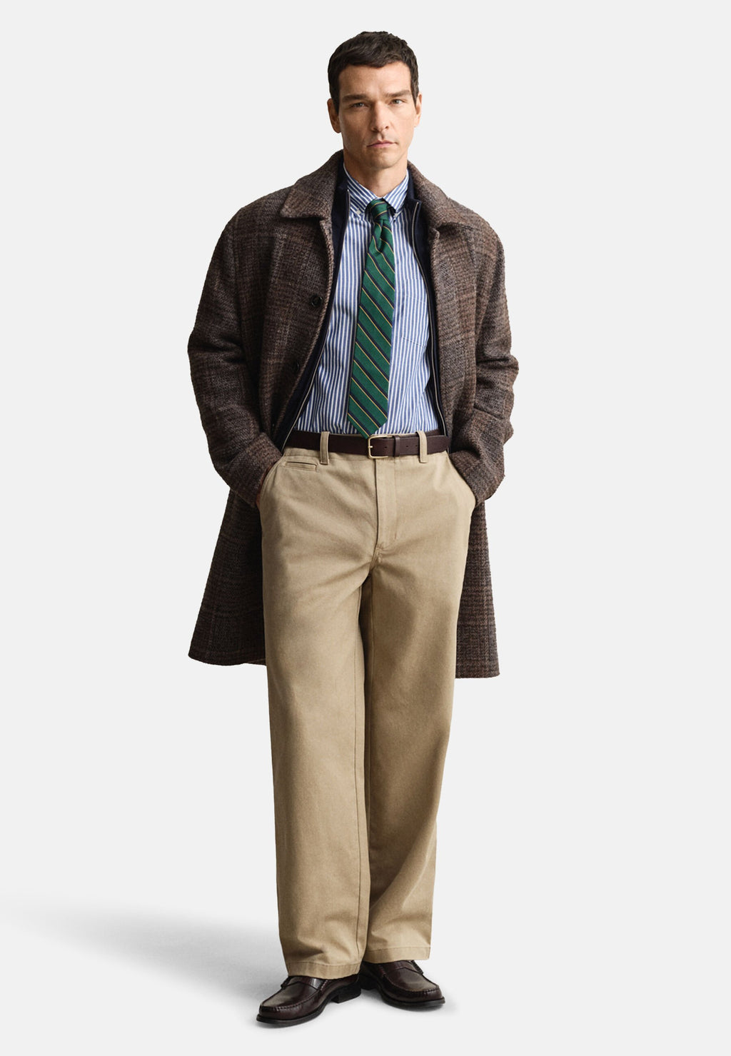 REGULAR FIT - Shirt - marine weiß