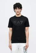 UNISEX TRAIN CORE ID M BIG LOGO TEE SS CO CC - Print T-shirt - black