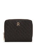 HILFIGER ICON DEBOSSED ZIP-AROUND FLAP WALLET - Wallet - black