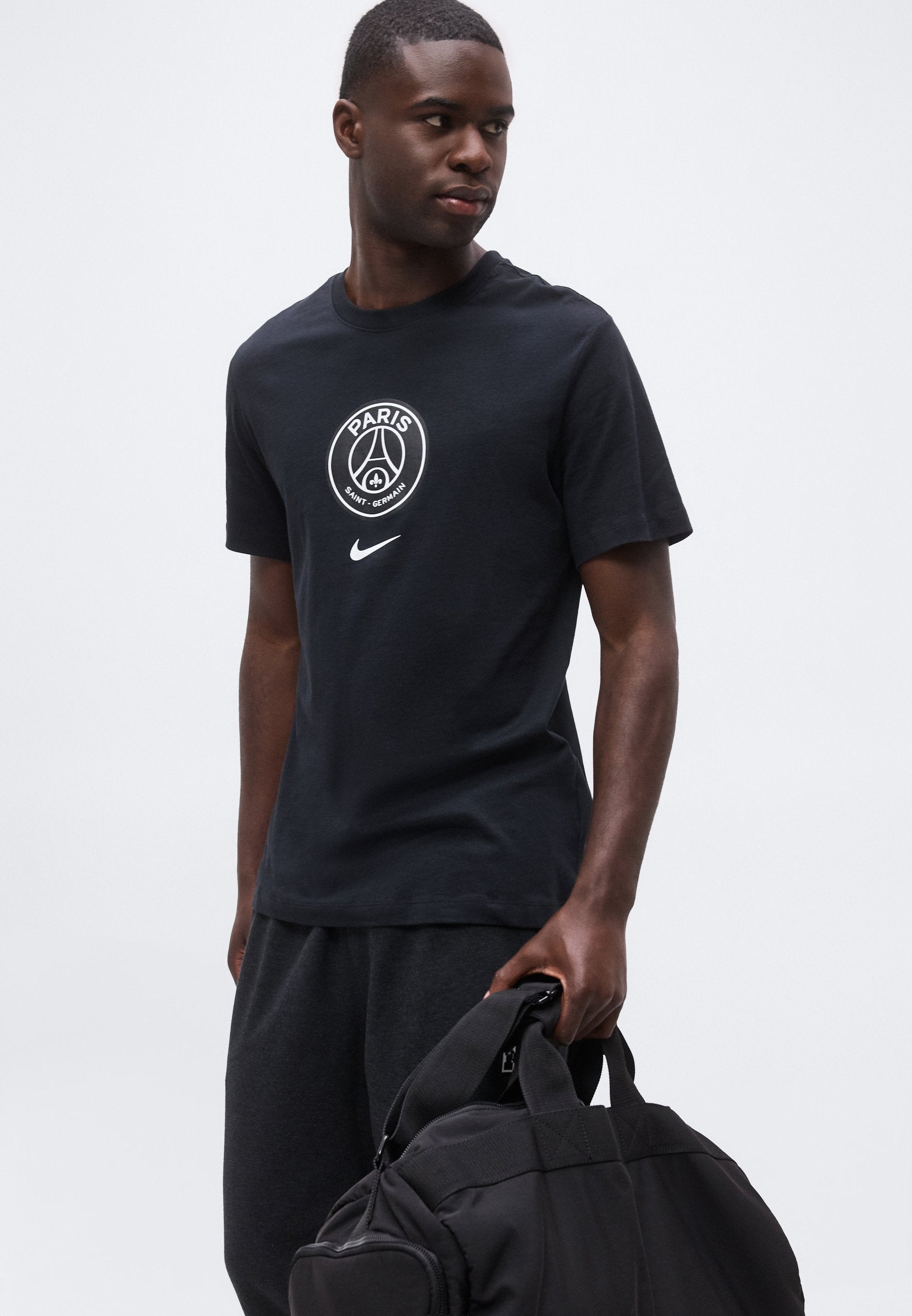 PARIS SAINT-GERMAIN CREST TEE - Club wear - black